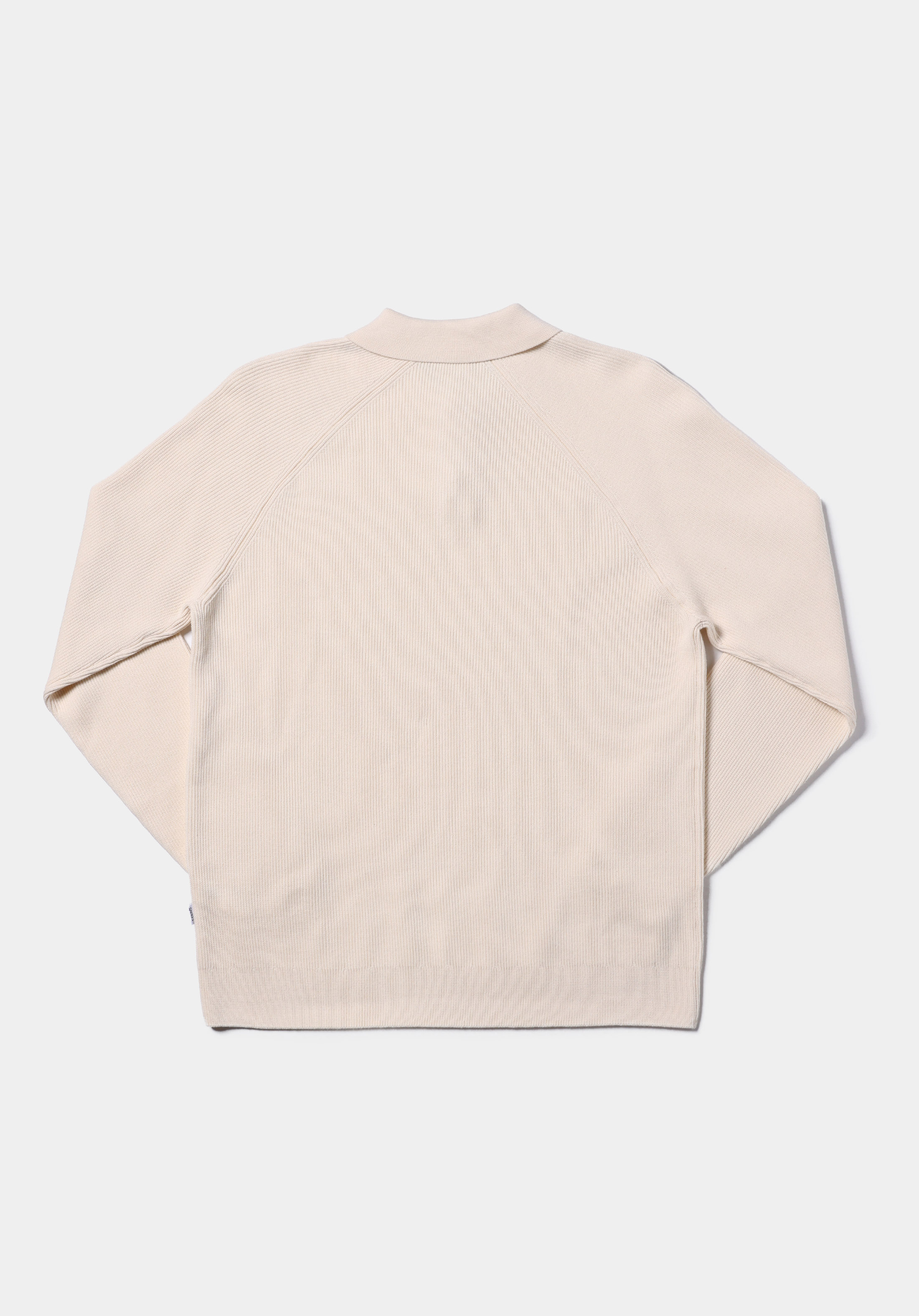 Regular Fit Polo Yaka Jakarlı Erkek Bej Kazak