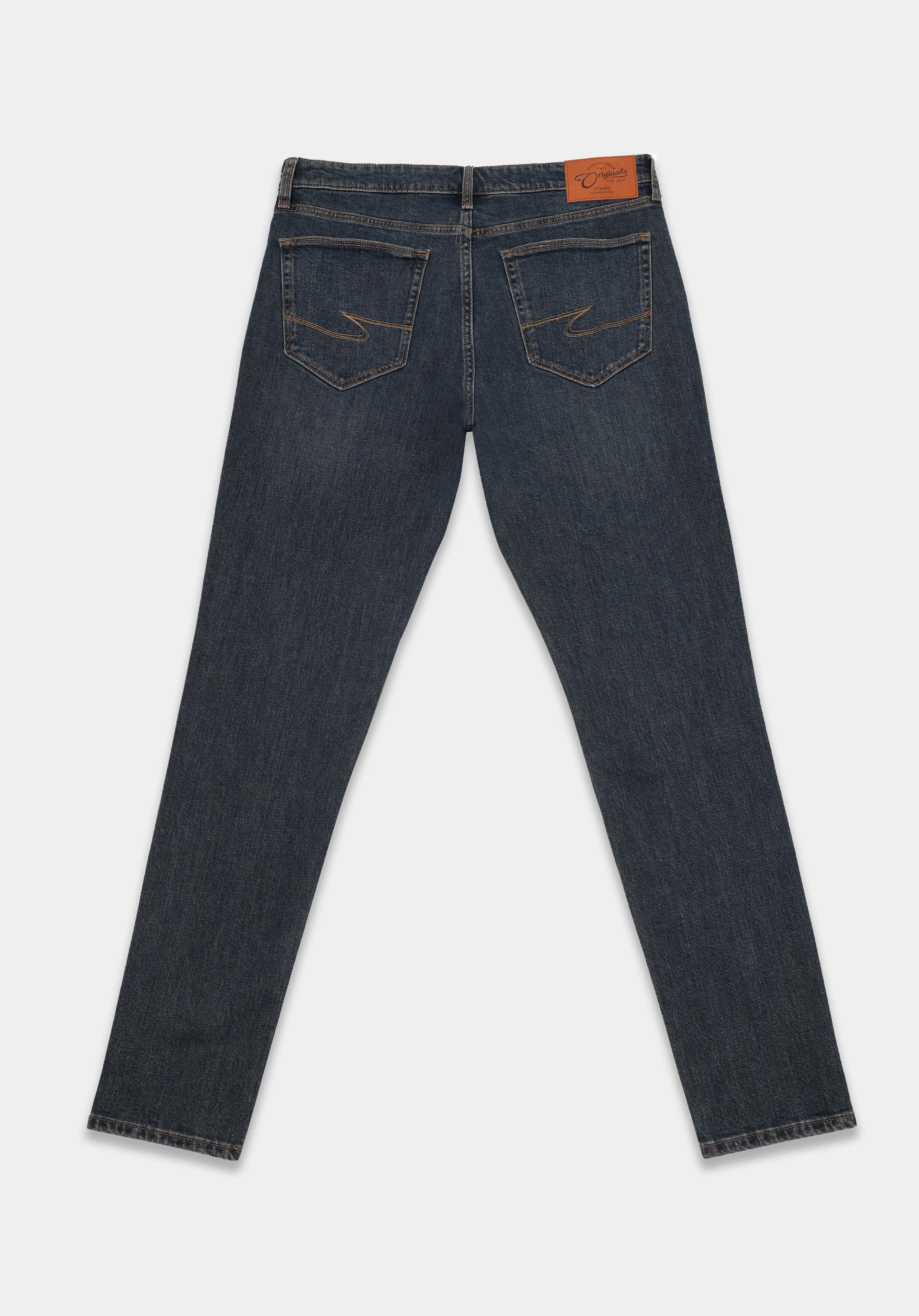 Slim Fit   Erkek Koyu İndigo Jean Pantolon