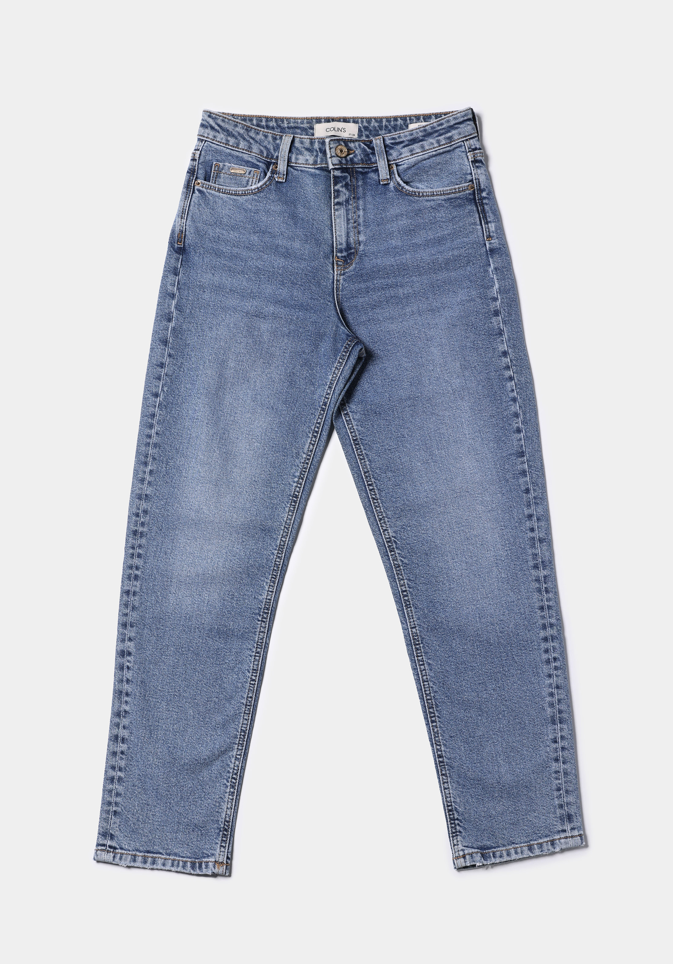 Mom Fit   Kadın İndigo Jean Pantolon