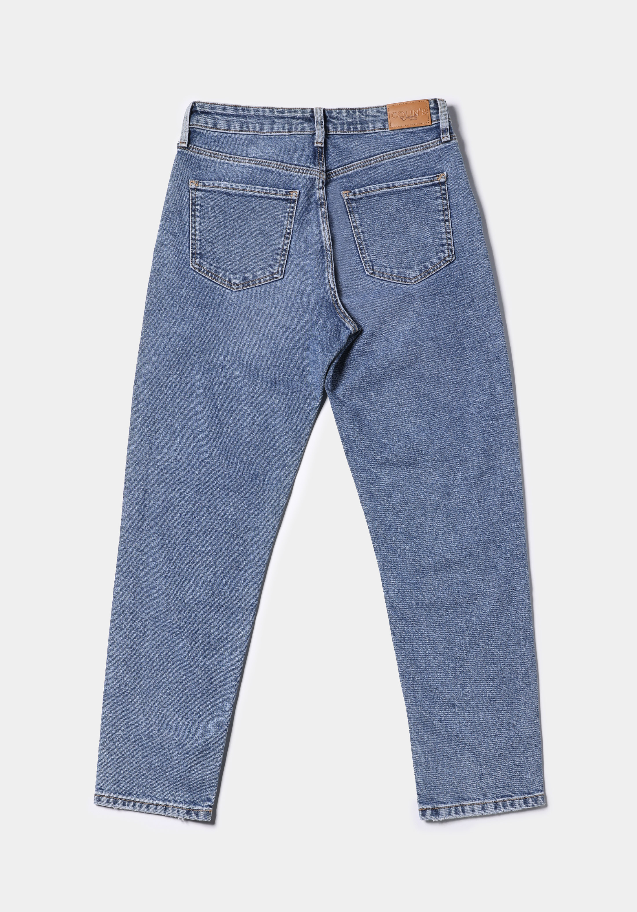 Mom Fit   Kadın İndigo Jean Pantolon