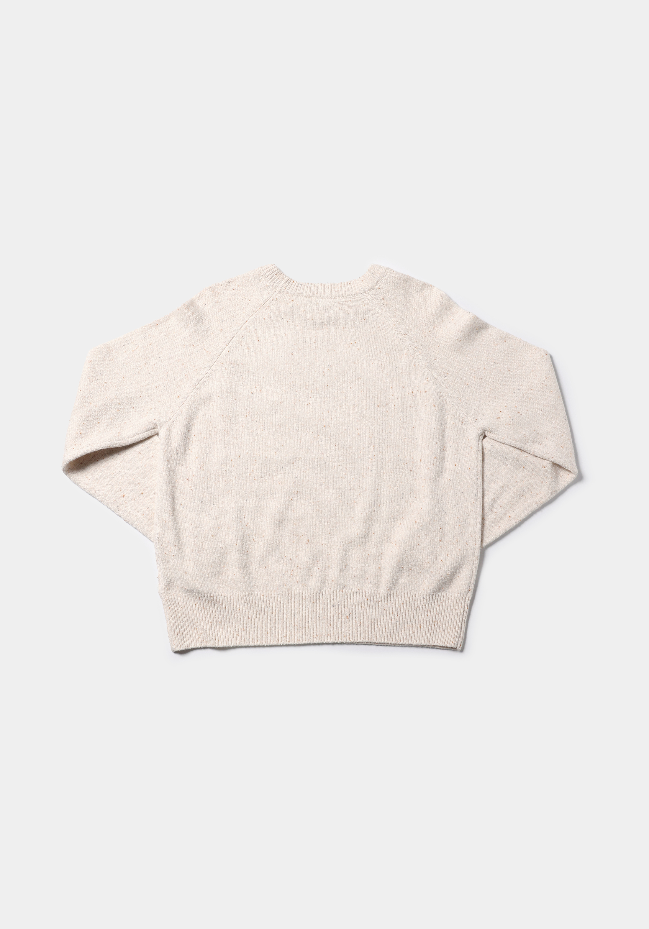 Regular Fit Yuvarlak Yaka Düz Kadın Ekru Kazak