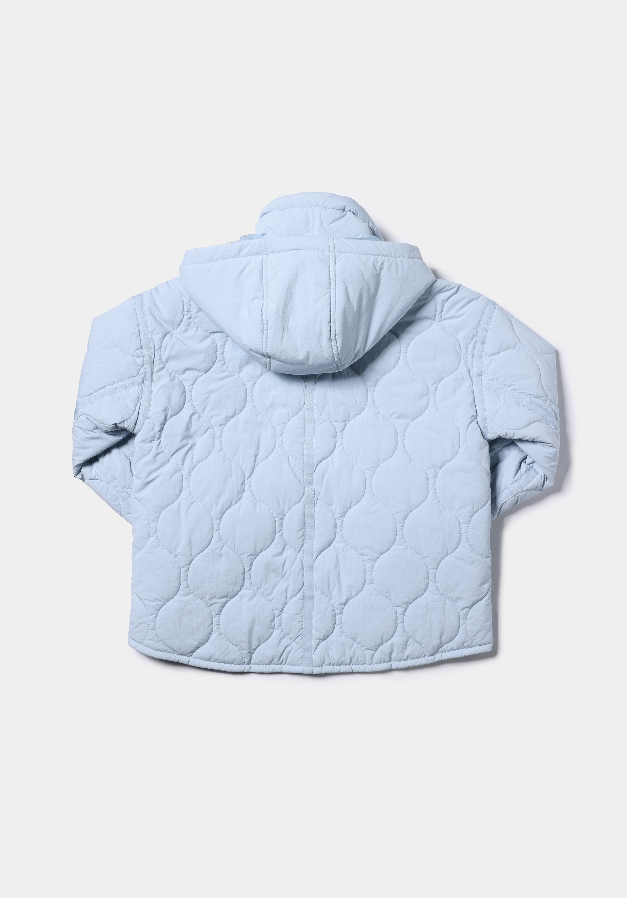 Regular Fit Kapüşonlu Fermuarlı Astarlı Suya Dayanıklı Kadın Mavi Mont