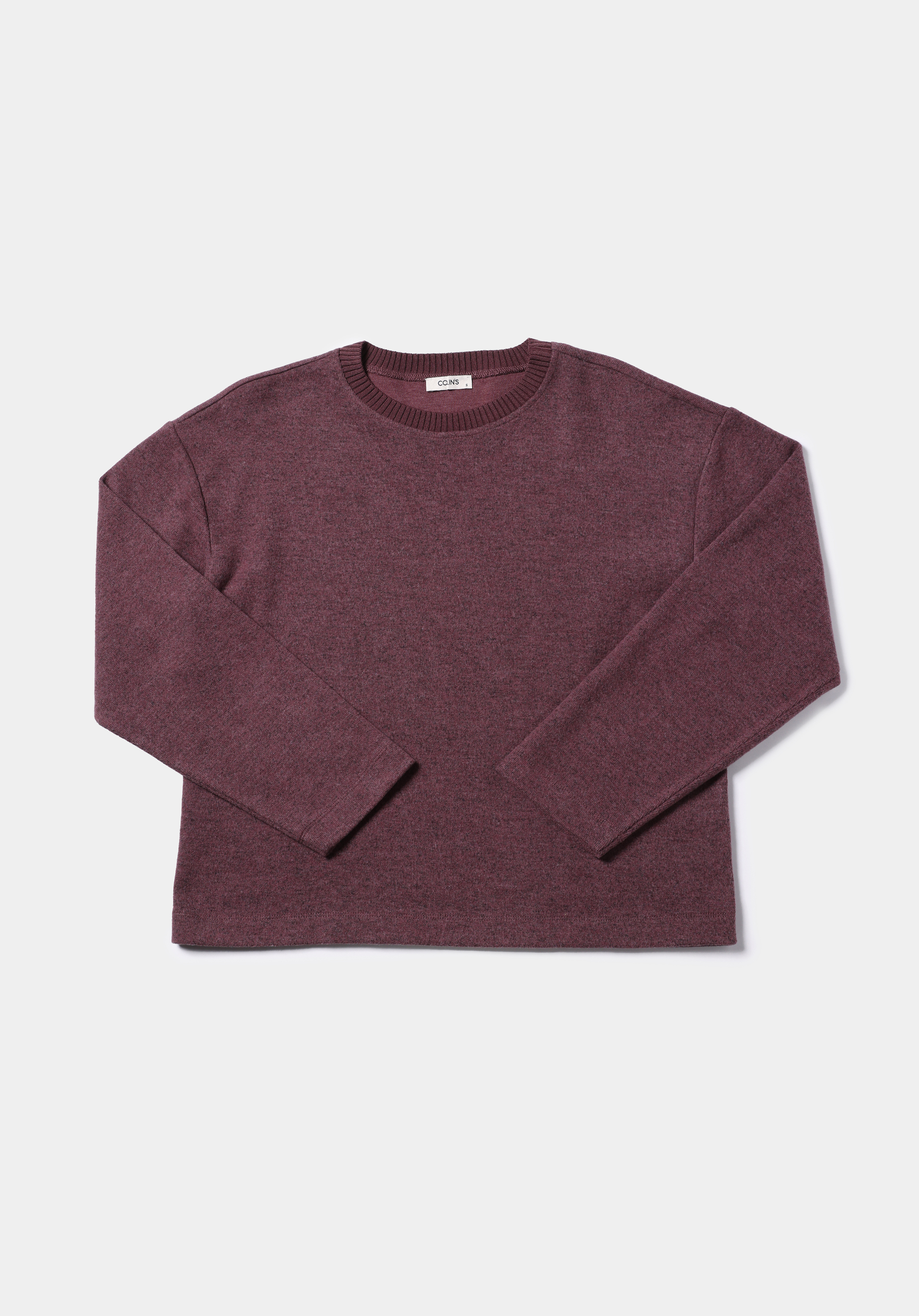 Regular Fit Yuvarlak Yaka Düz Kadın Mor Tişört