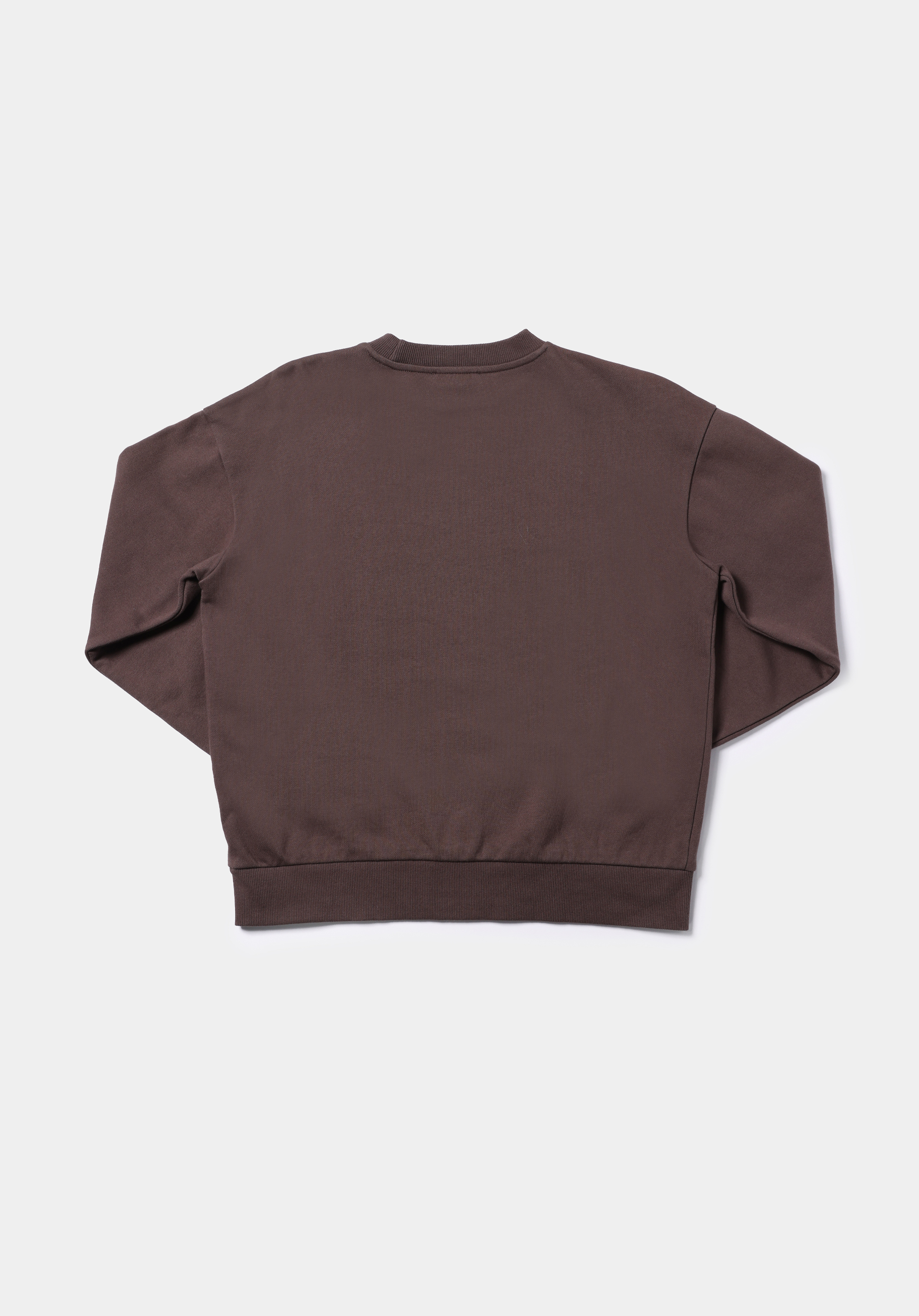 Regular Fit Yuvarlak Yaka Baskılı Kadın Kahverengi Sweatshirt