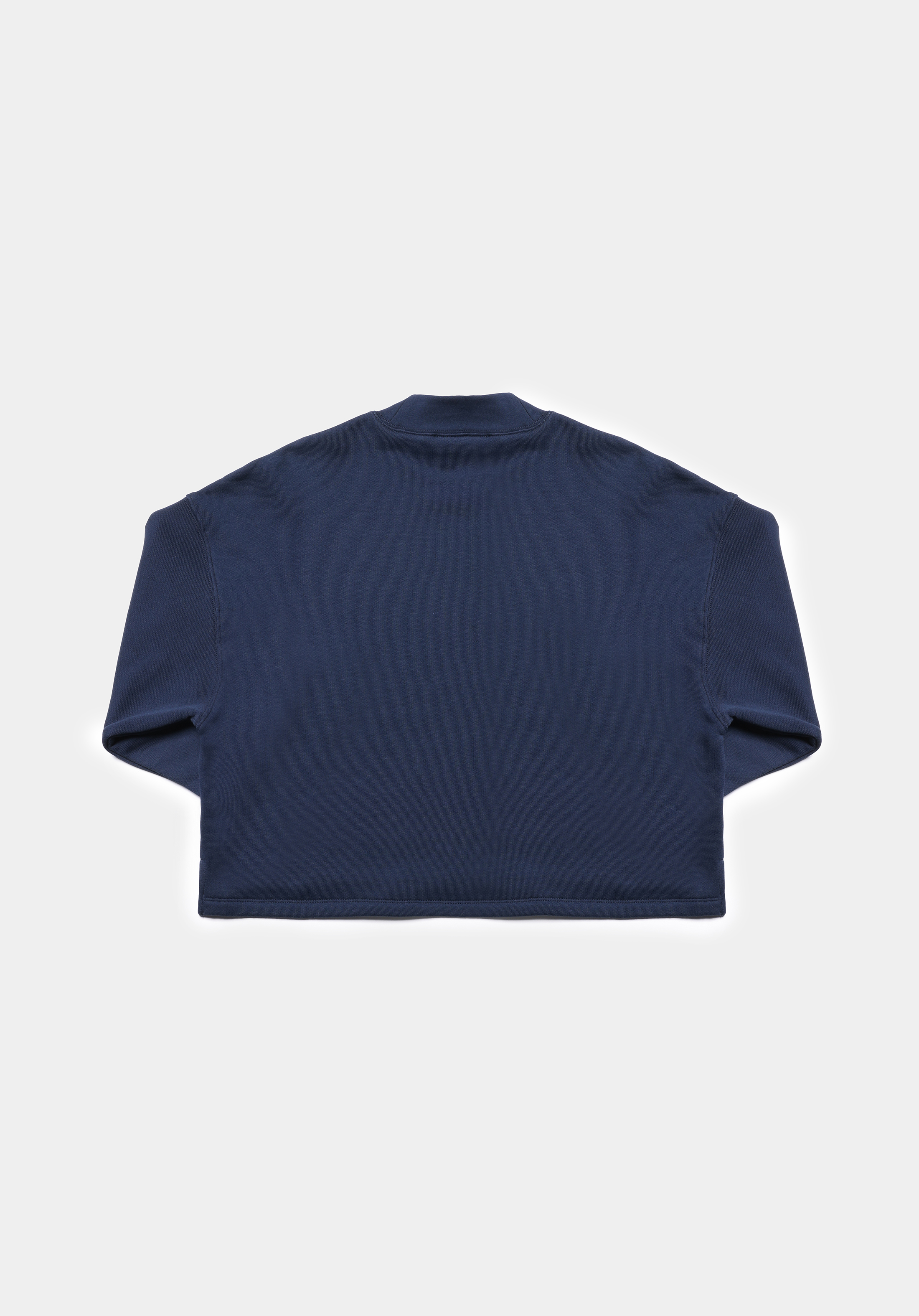 Relax Fit Yuvarlak Yaka Düz Kadın Lacivert Sweatshirt