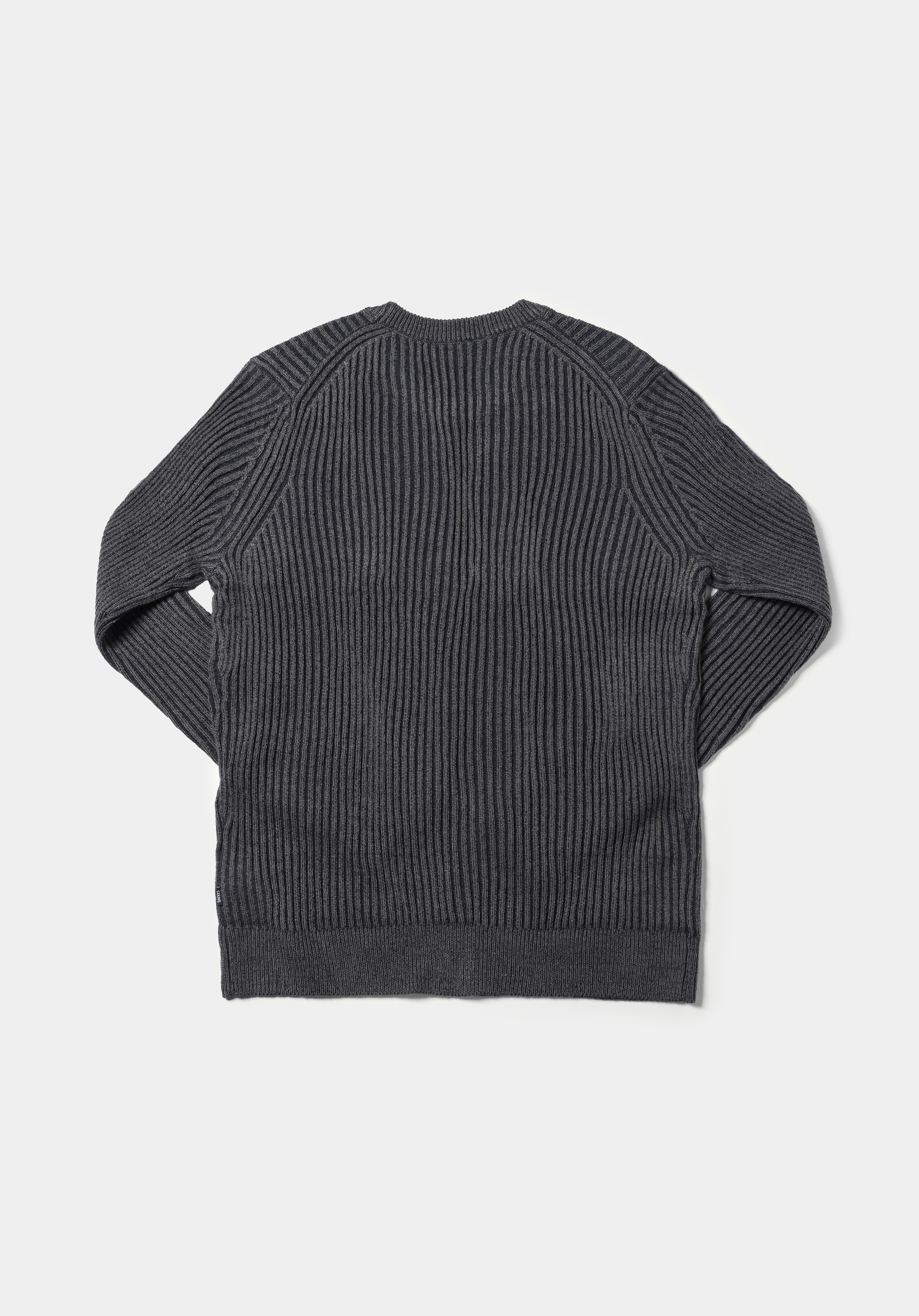 Regular Fit Yuvarlak Yaka Jakarlı Erkek Lacivert Kazak