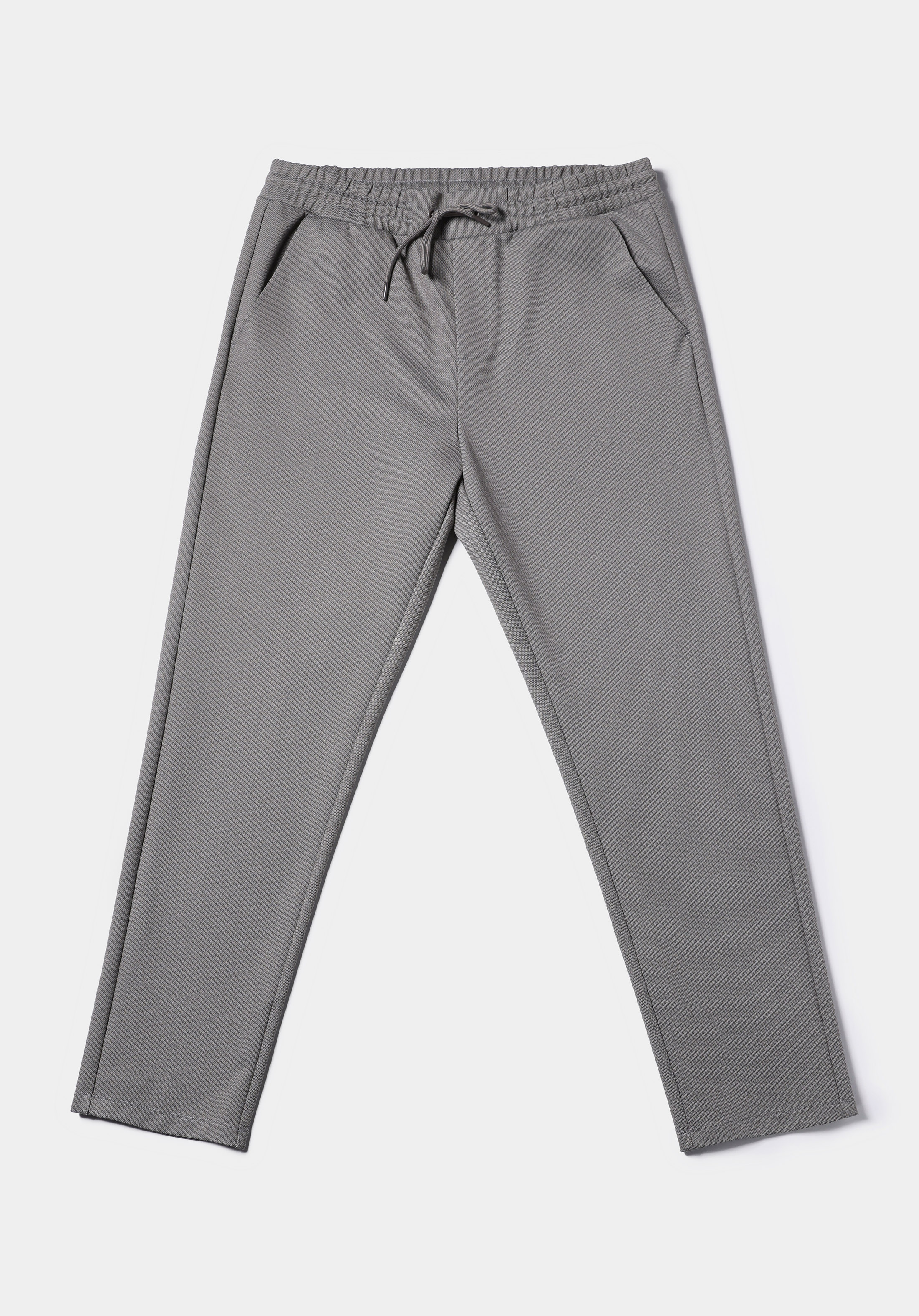 Regular Fit Orta Bel Düz Erkek Gri Eşofman Altı