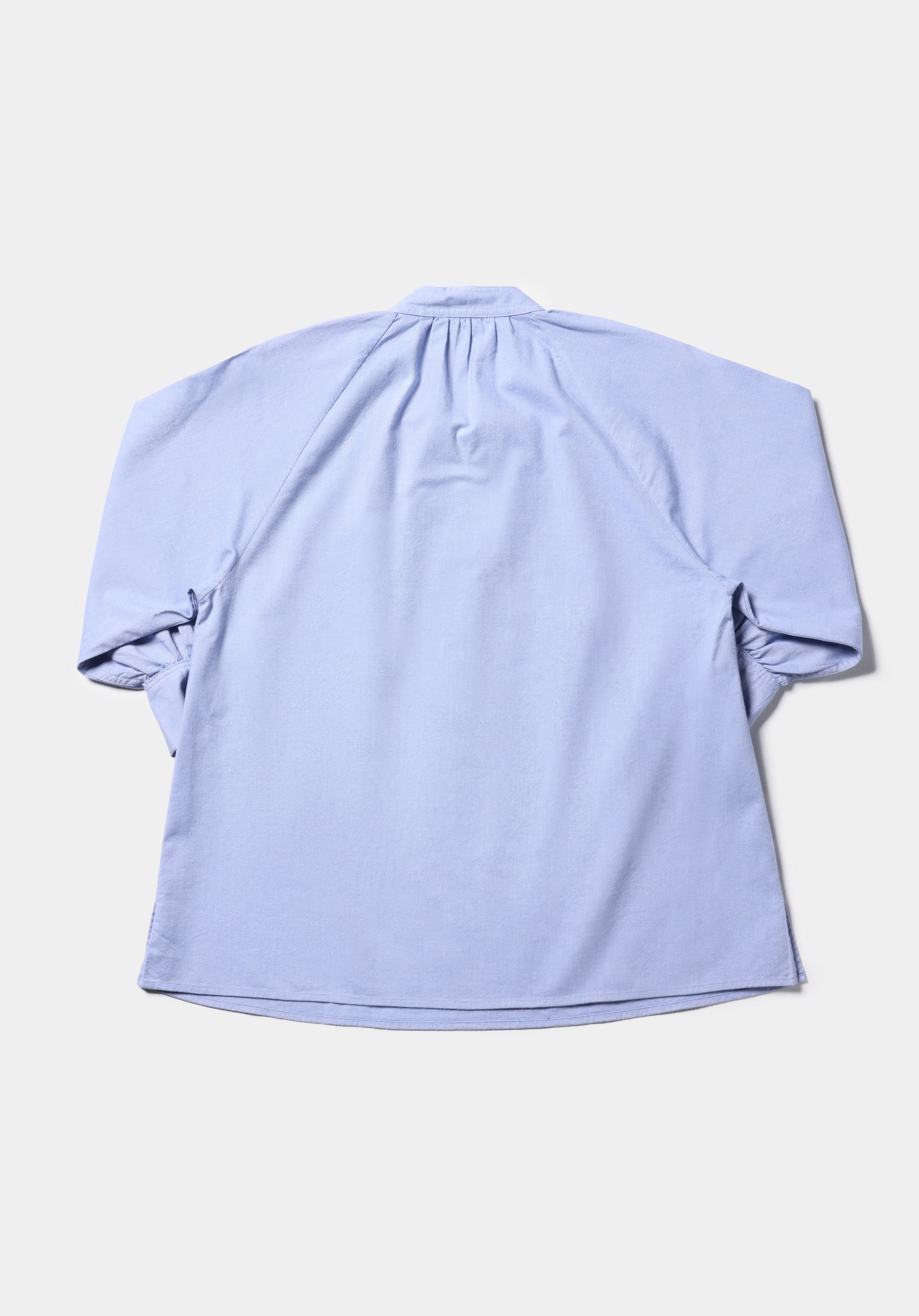 Fashion Fit Hakim Yaka Düz Kadın Mavi Uzun Kol Gömlek