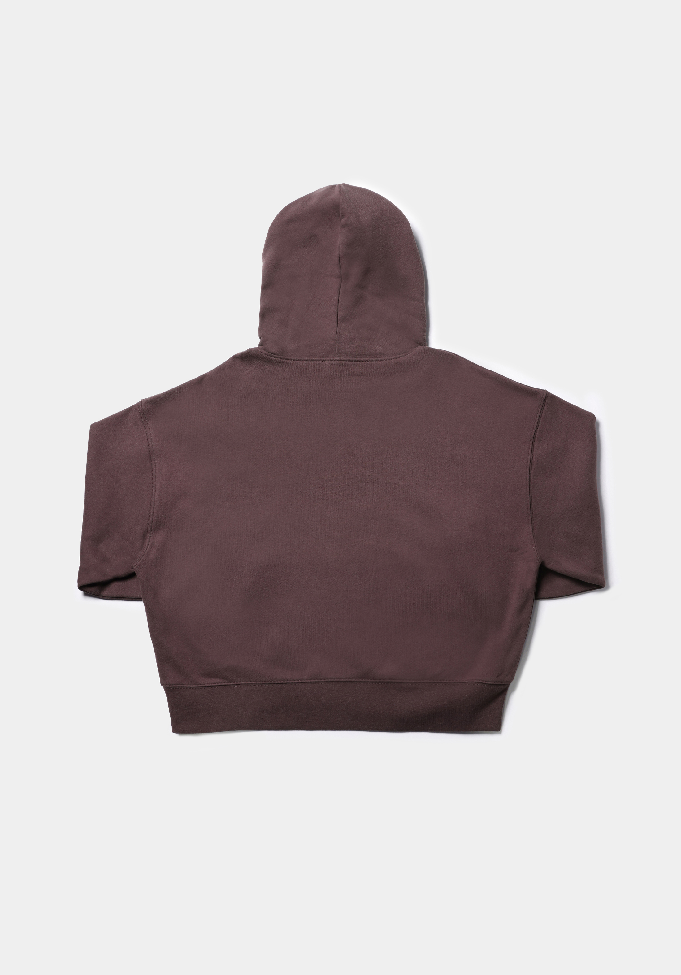 Relax Fit Kapüşonlu Düz Kadın Kahverengi Sweatshirt