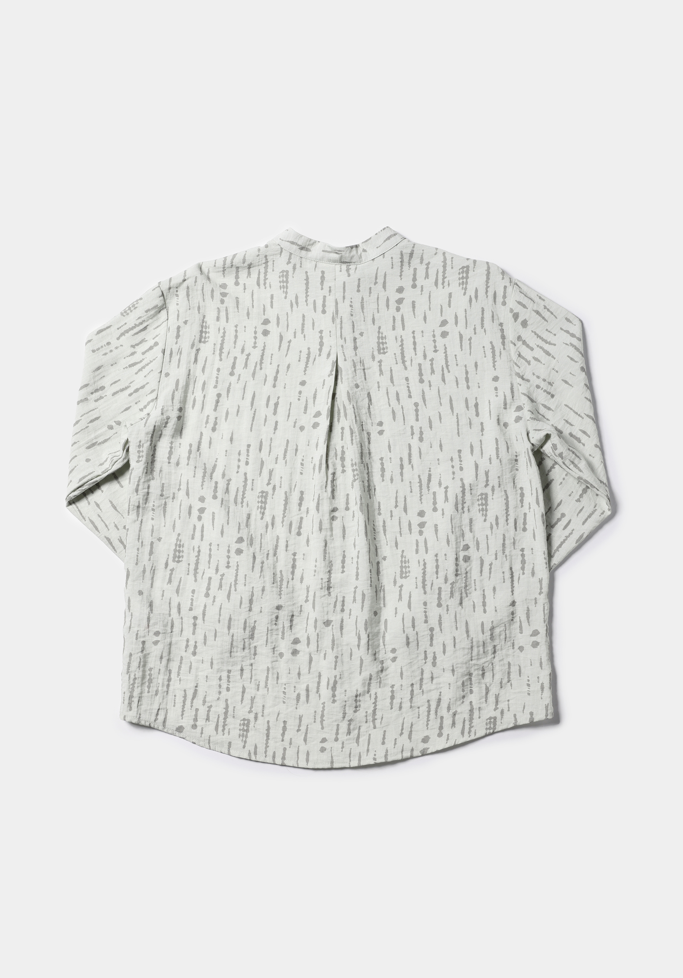 Regular Fit Hakim Yaka Baskılı Kadın Yeşil Uzun Kol Gömlek