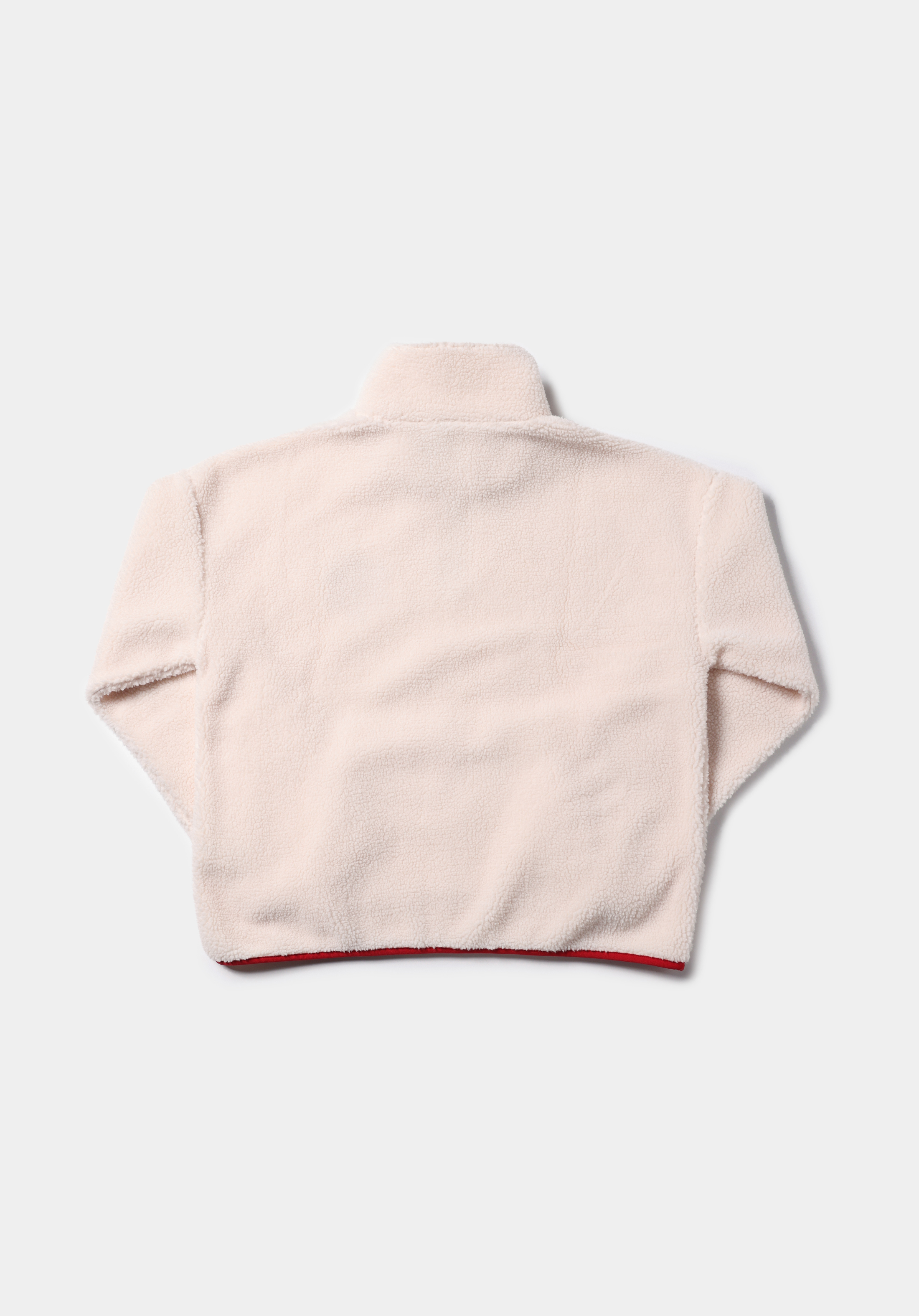 Regular Fit Fermuarlı Nakışlı Kadın Ekru Sweatshirt