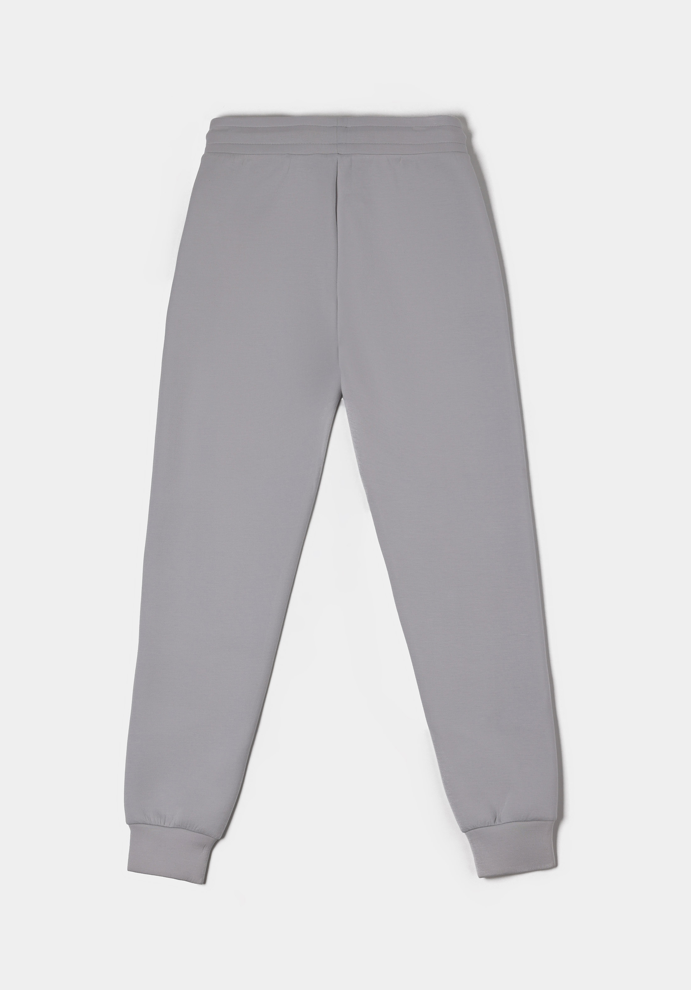 Regular Fit Orta Bel Düz Kadın Gri Eşofman Altı