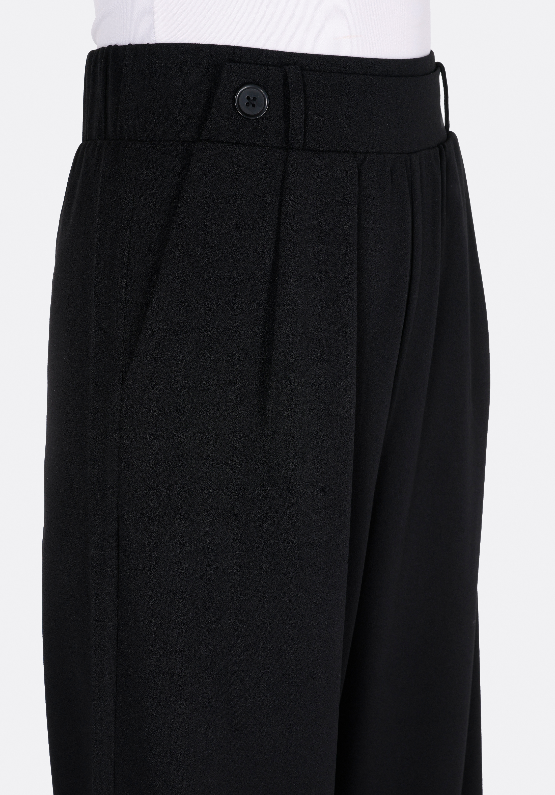 Regular Fit Orta Bel Düz Kadın Siyah Eşofman Altı