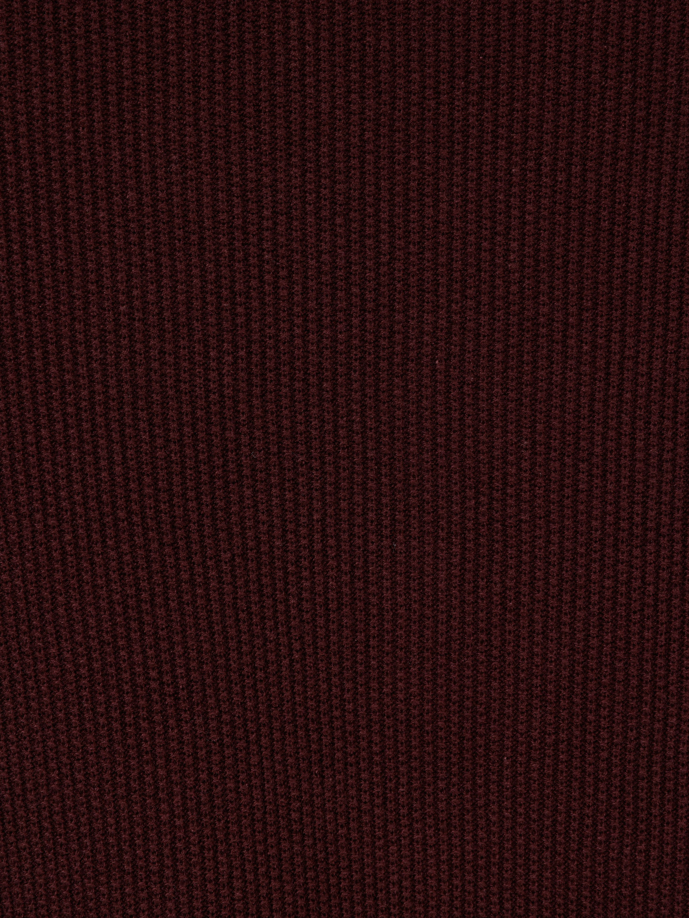 Slim Fit Yuvarlak Yaka  Erkek Bordo Kazak