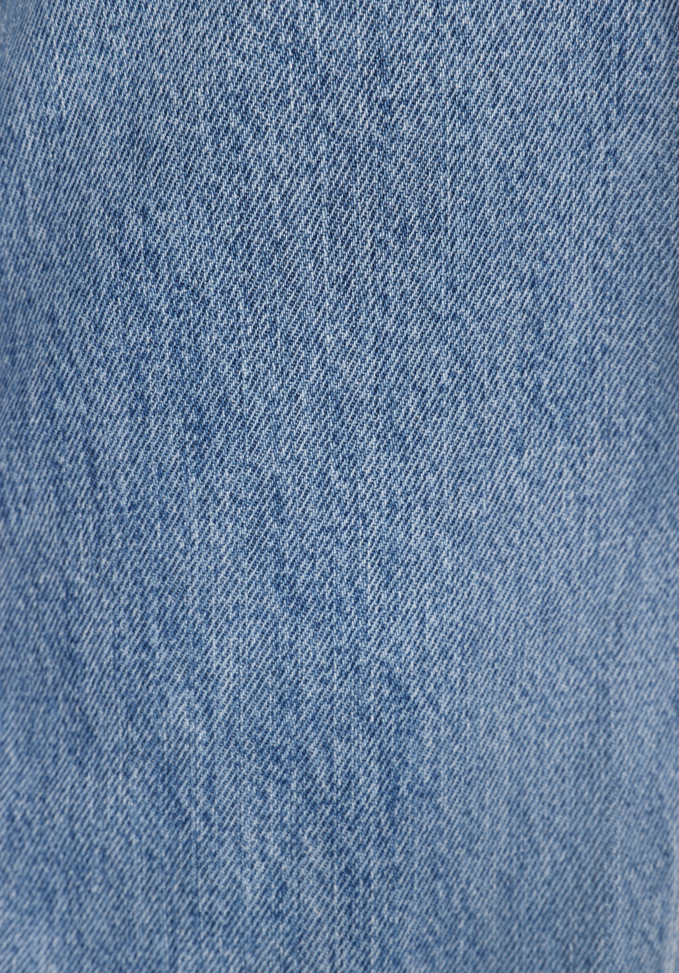 Straight Fit Yüksel Bel Düz Paça Kadın Light İndigo Denim Jean Pantolon