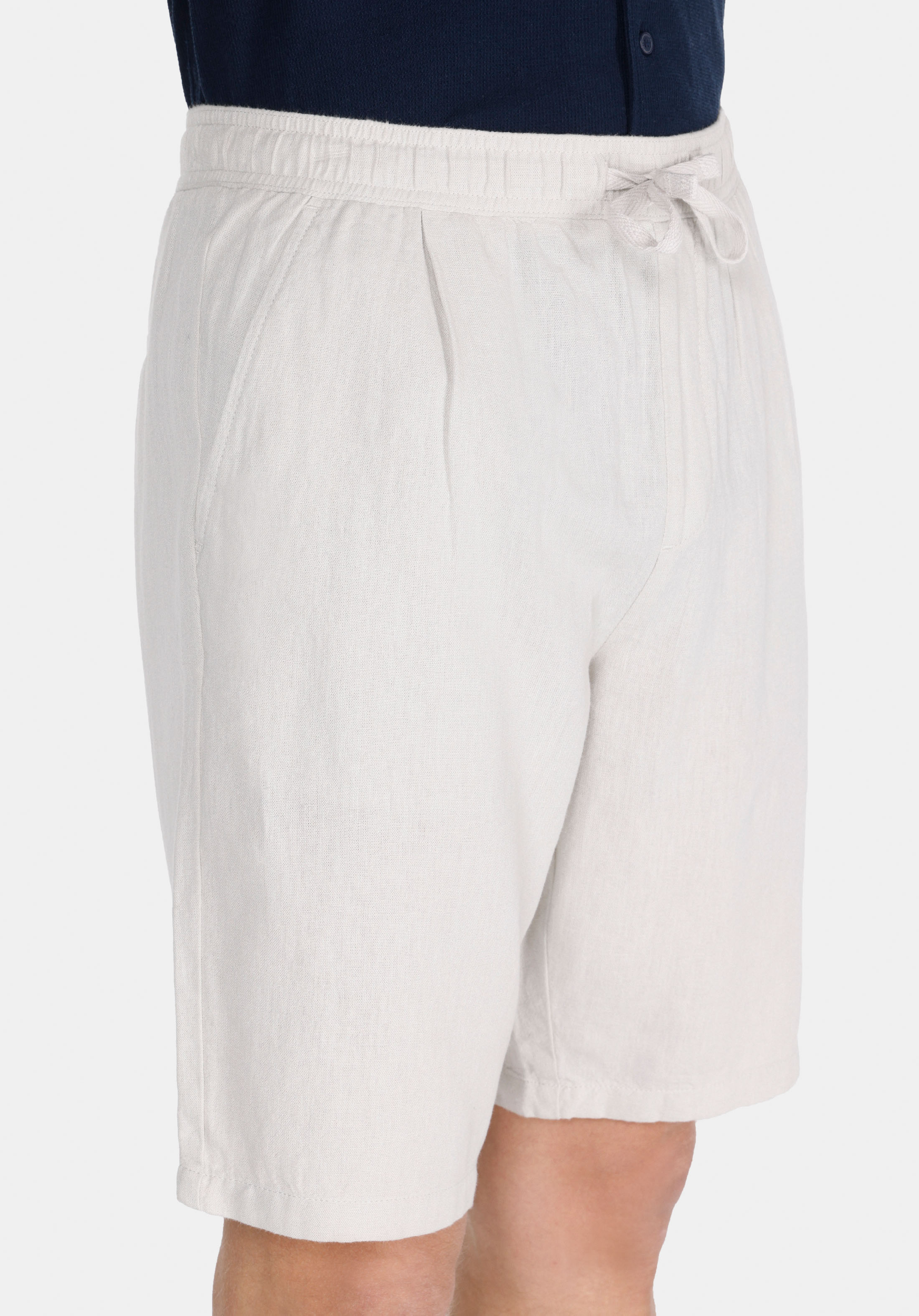 Regular Fit Orta Bel Düz Erkek Taş Şort