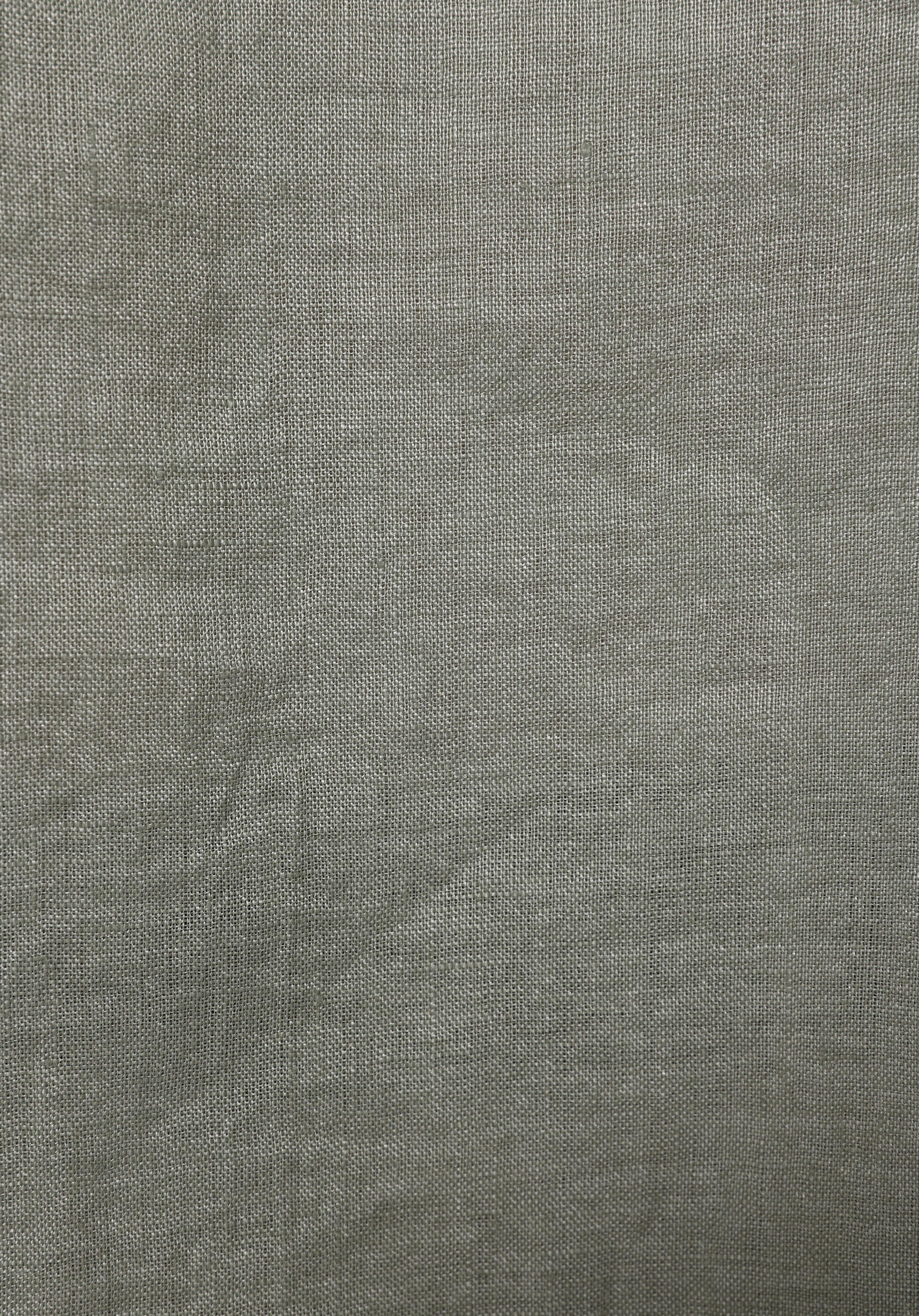 Regular Fit Shirt Neck Düz Erkek Yeşil Uzun Kol Gömlek