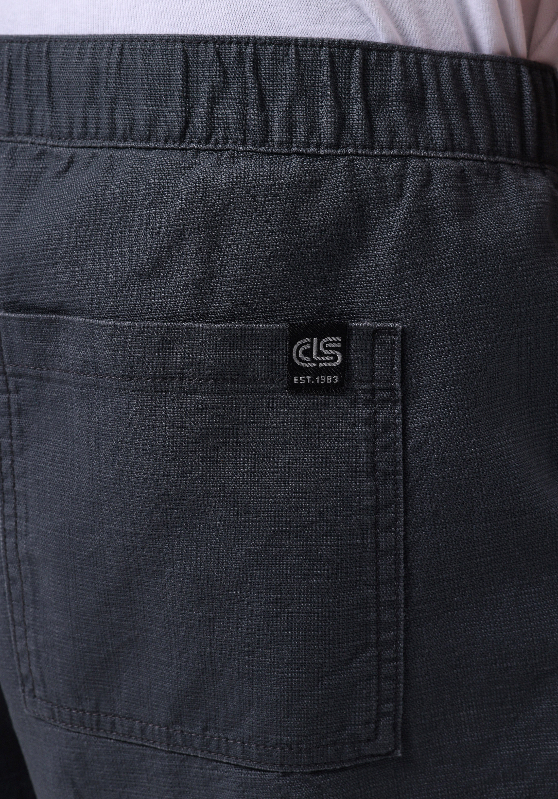 Regular Fit Orta Bel Düz Erkek Antrasit Şort