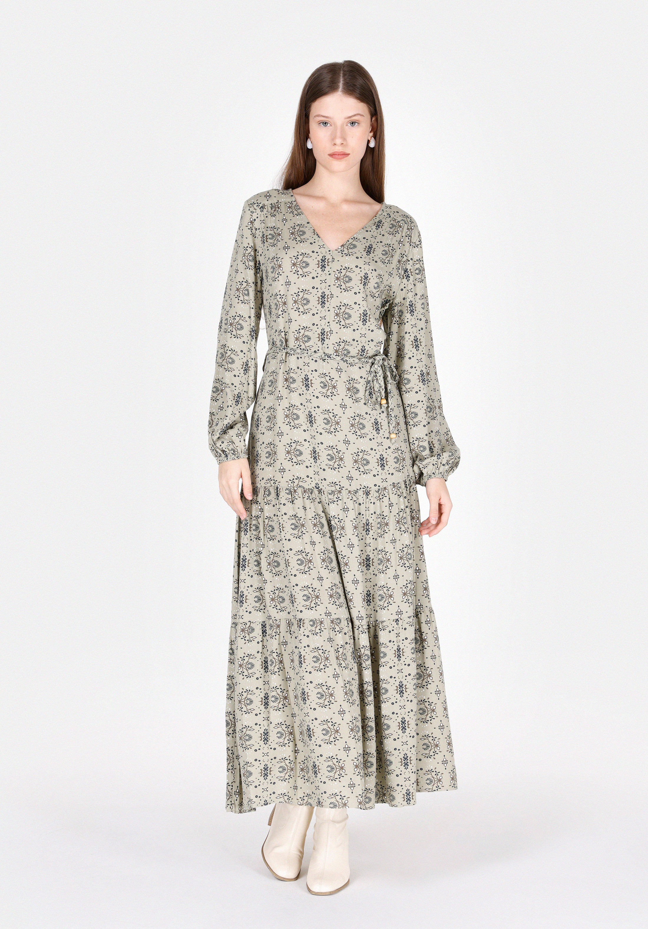 Regular Fit  Kadın Çok Renkli  Elbise