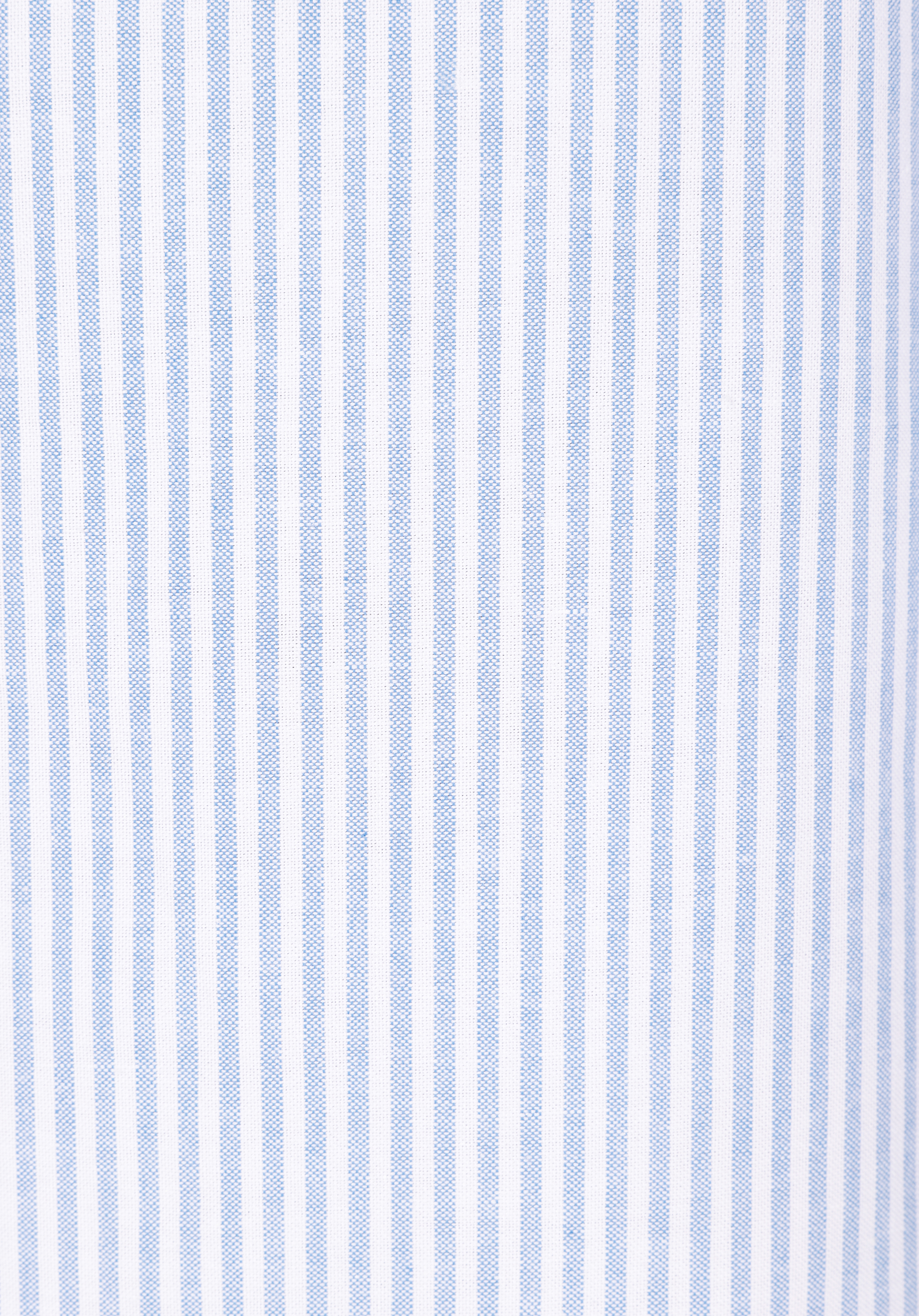 Slim Fit Shirt Neck Çizgili Erkek Mavi Uzun Kol Gömlek
