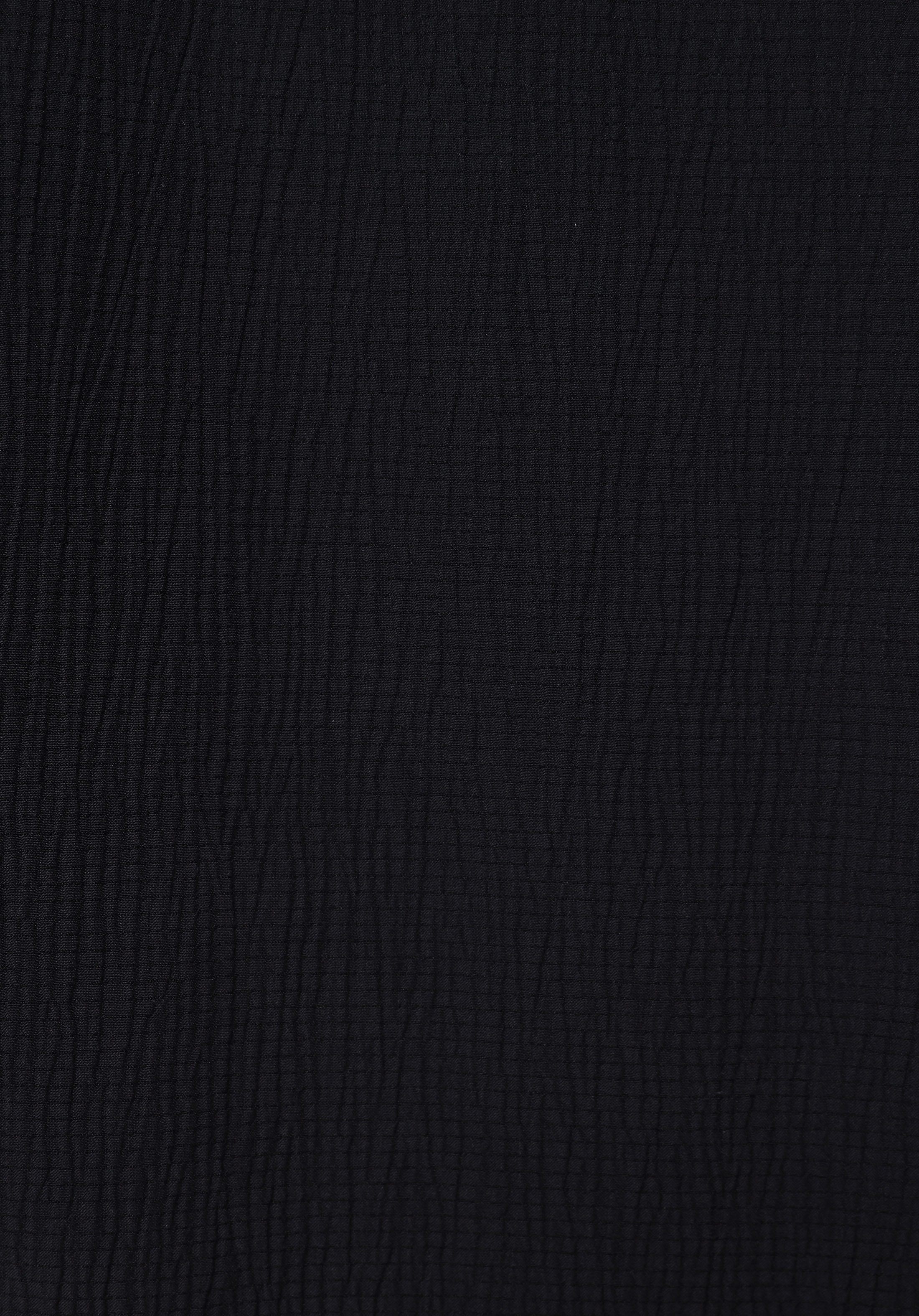 Regular Fit Shirt Neck Jakarlı Erkek Siyah Kısa Kol Gömlek