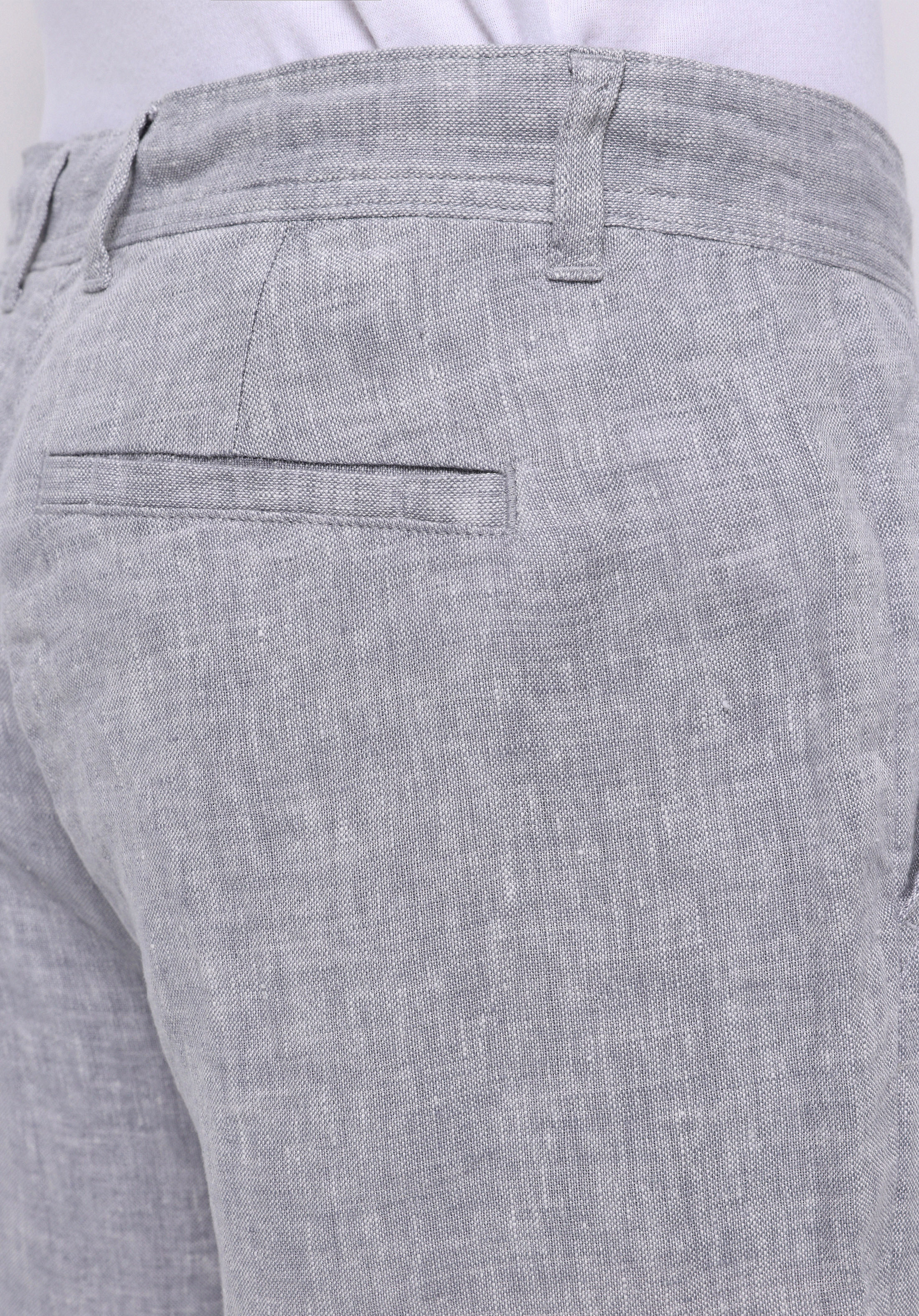 Regular Fit Orta Bel Uzun Paça Erkek Gri  Pantolon