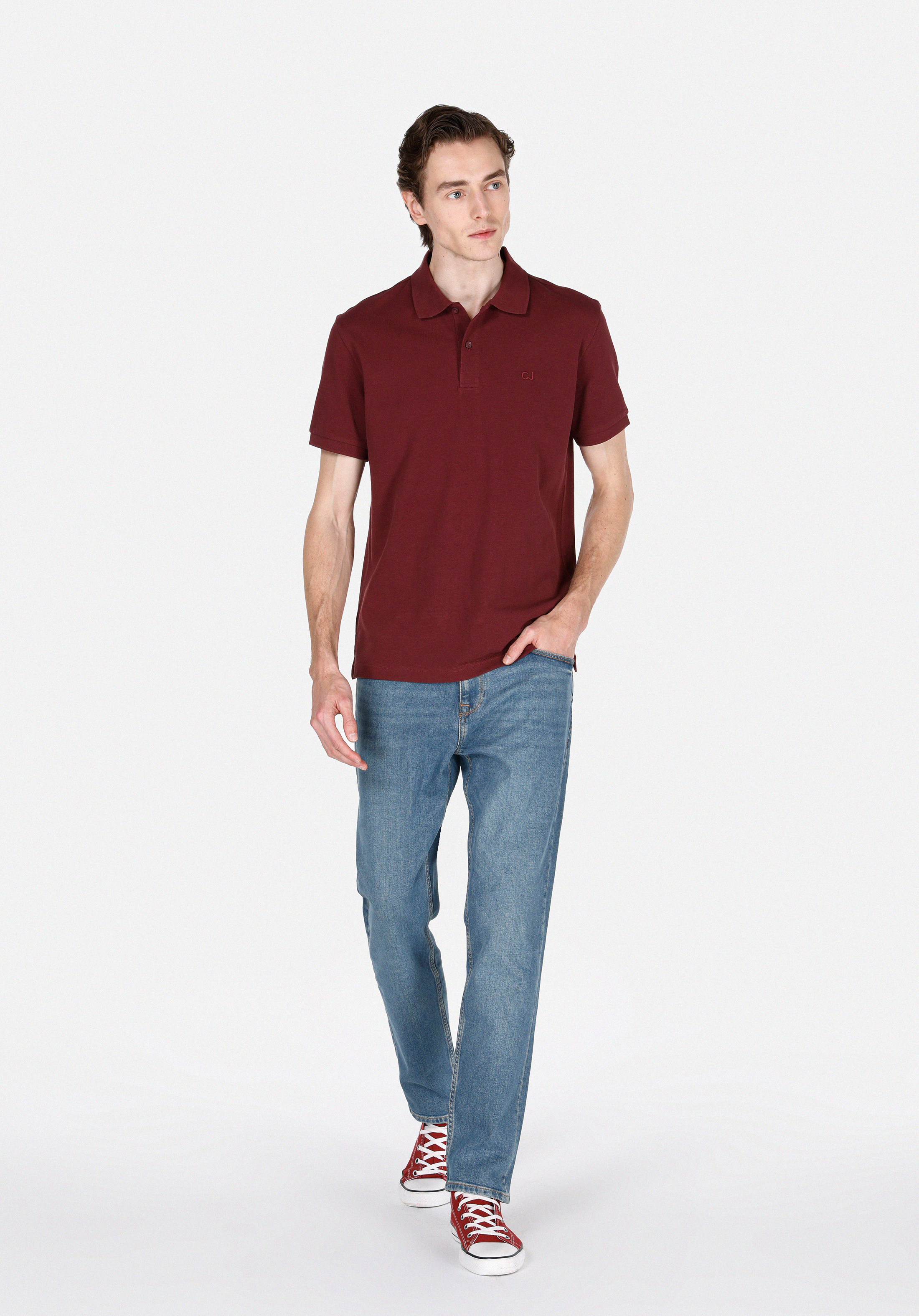 Regular Fit   Erkek Green Cast Denim Jean Pantolon