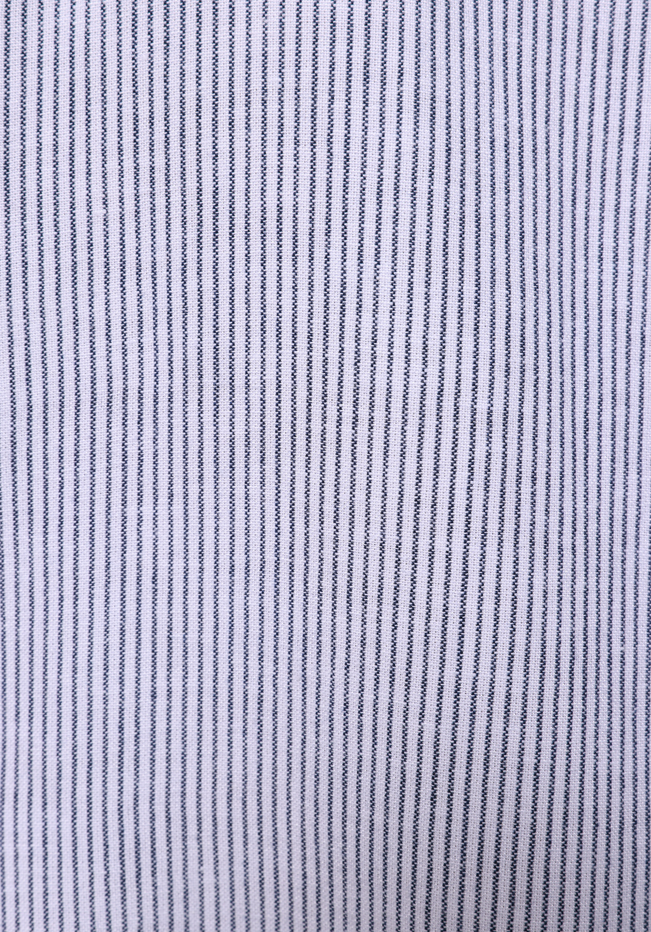 Regular Fit Shirt Neck Çizgili Erkek Lacivert Uzun Kol Gömlek