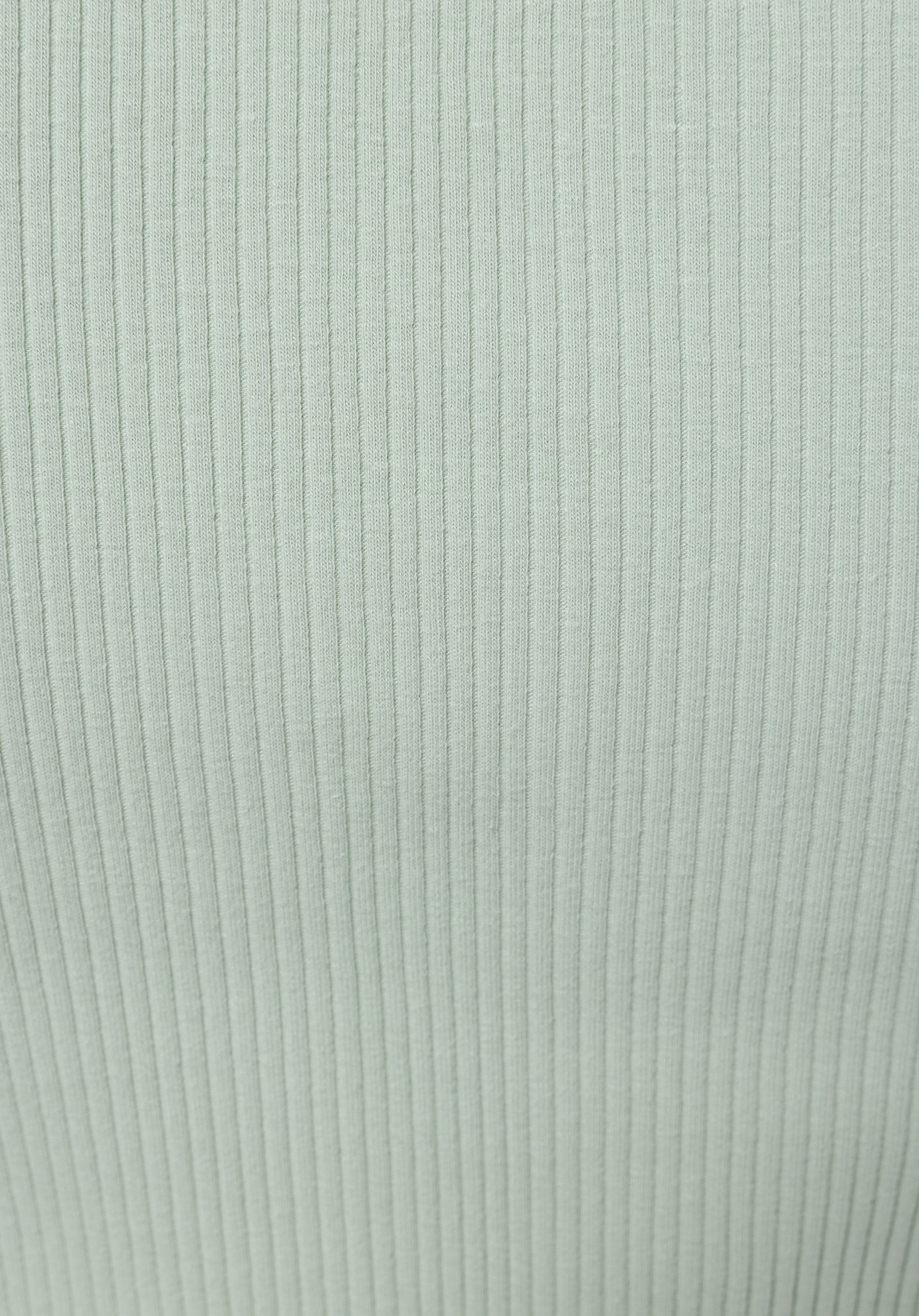 Slim Fit V Yaka Düz Kadın Yeşil Kısa Kol Tişört