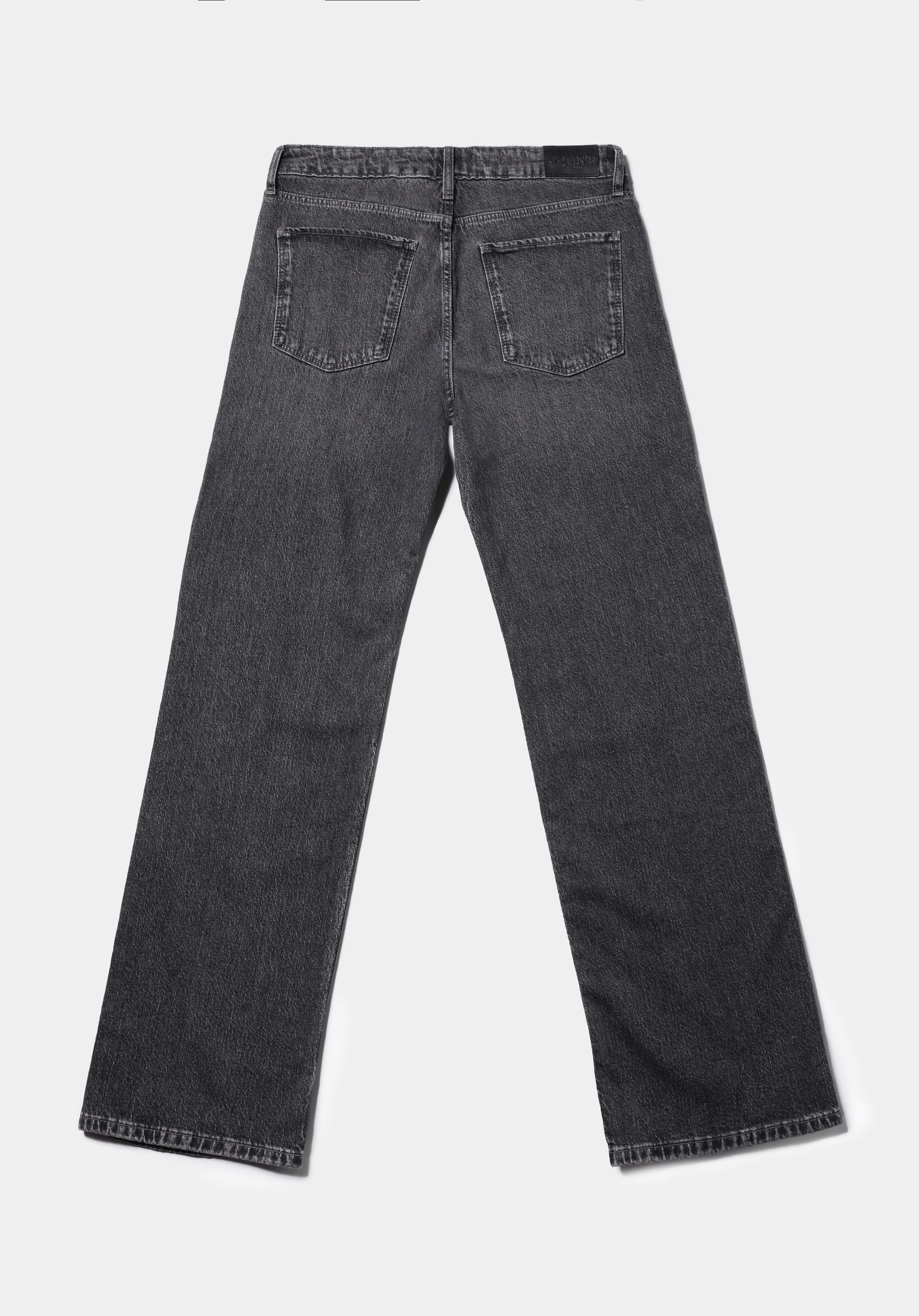 Straight Fit  Tam Boy Paça Kadın Antrasit Jean Pantolon