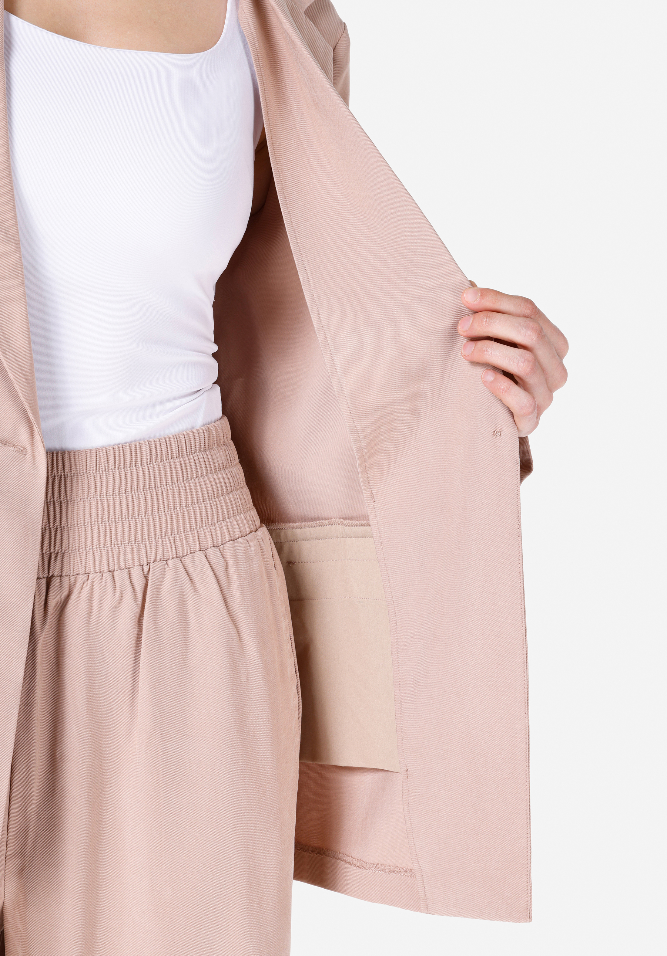 Regular Fit Düğmeli Astarlı  Kadın Pembe Ceket