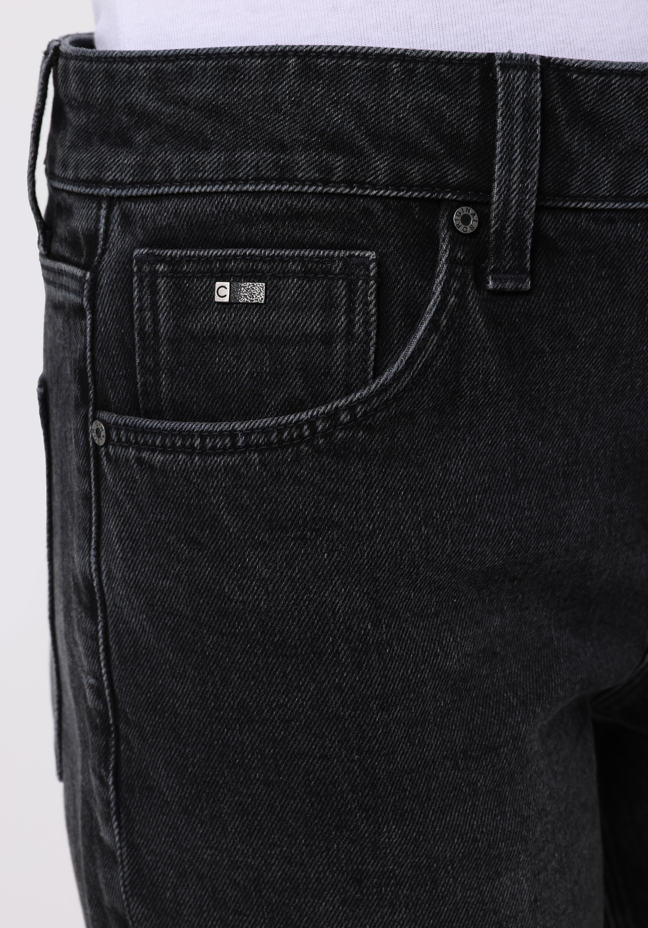Straight Fit   Kadın Siyah Jean Pantolon