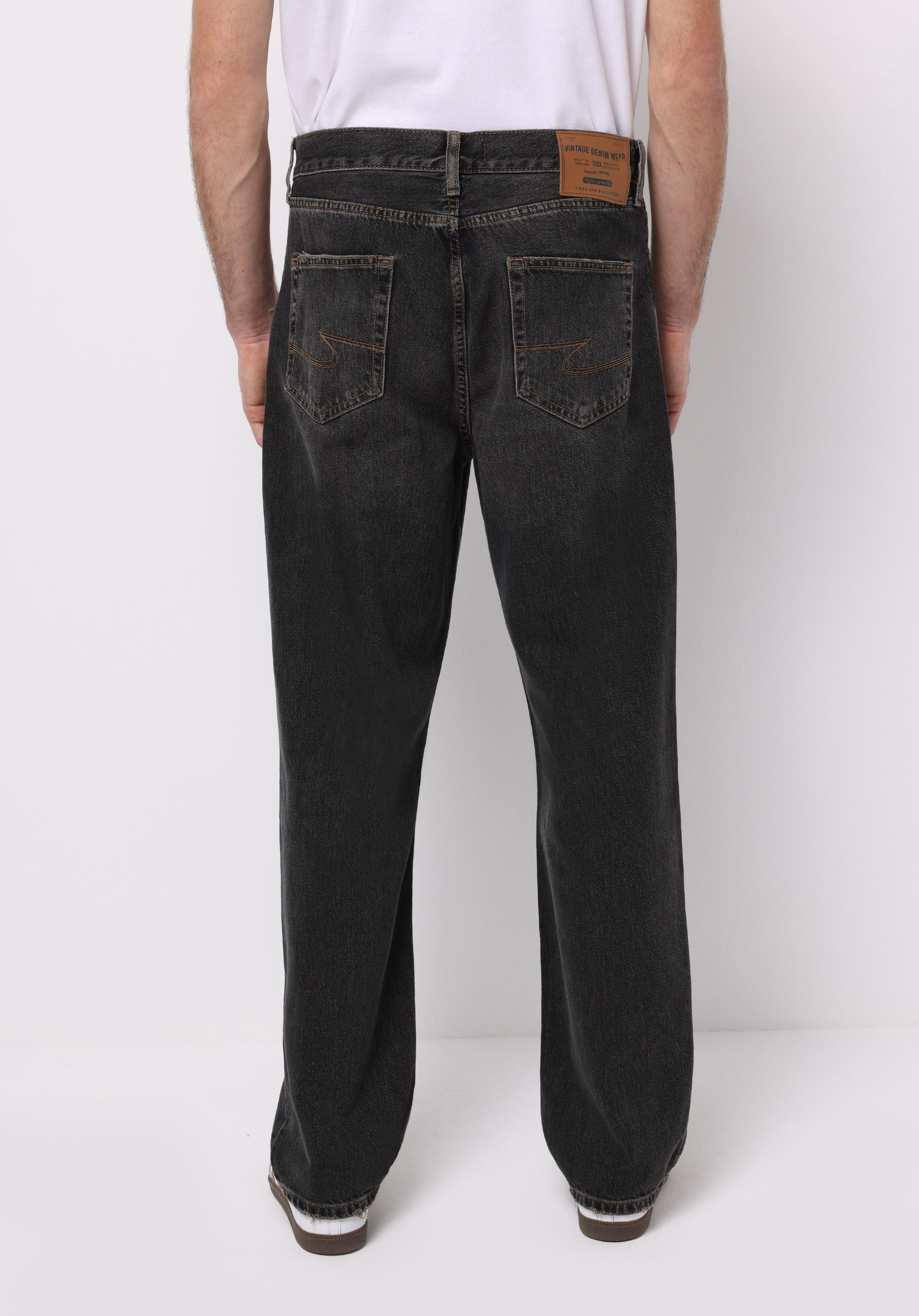 Loose Relaxed Fit   Erkek Siyah Jean Pantolon