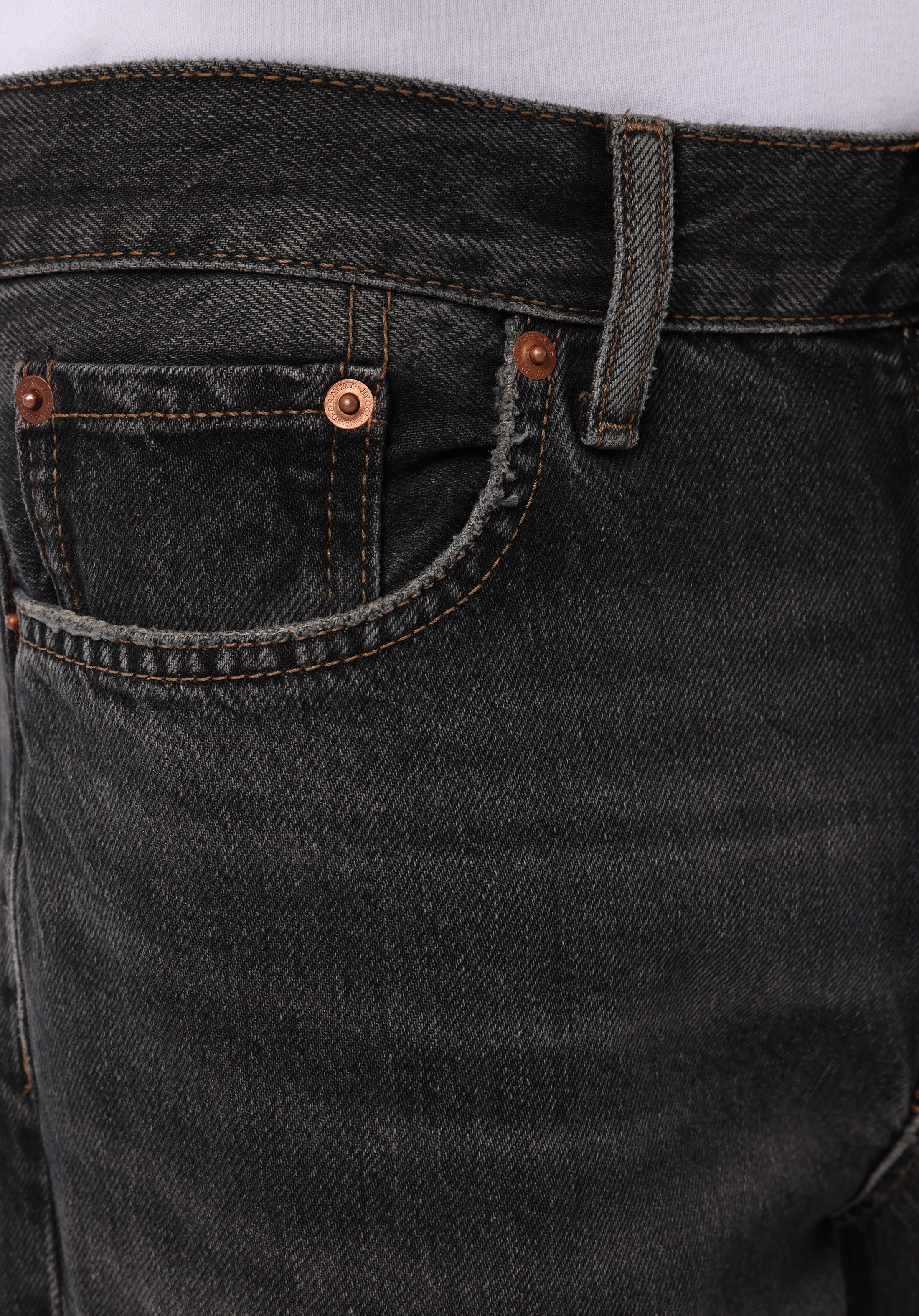 Loose Relaxed Fit   Erkek Siyah Jean Pantolon