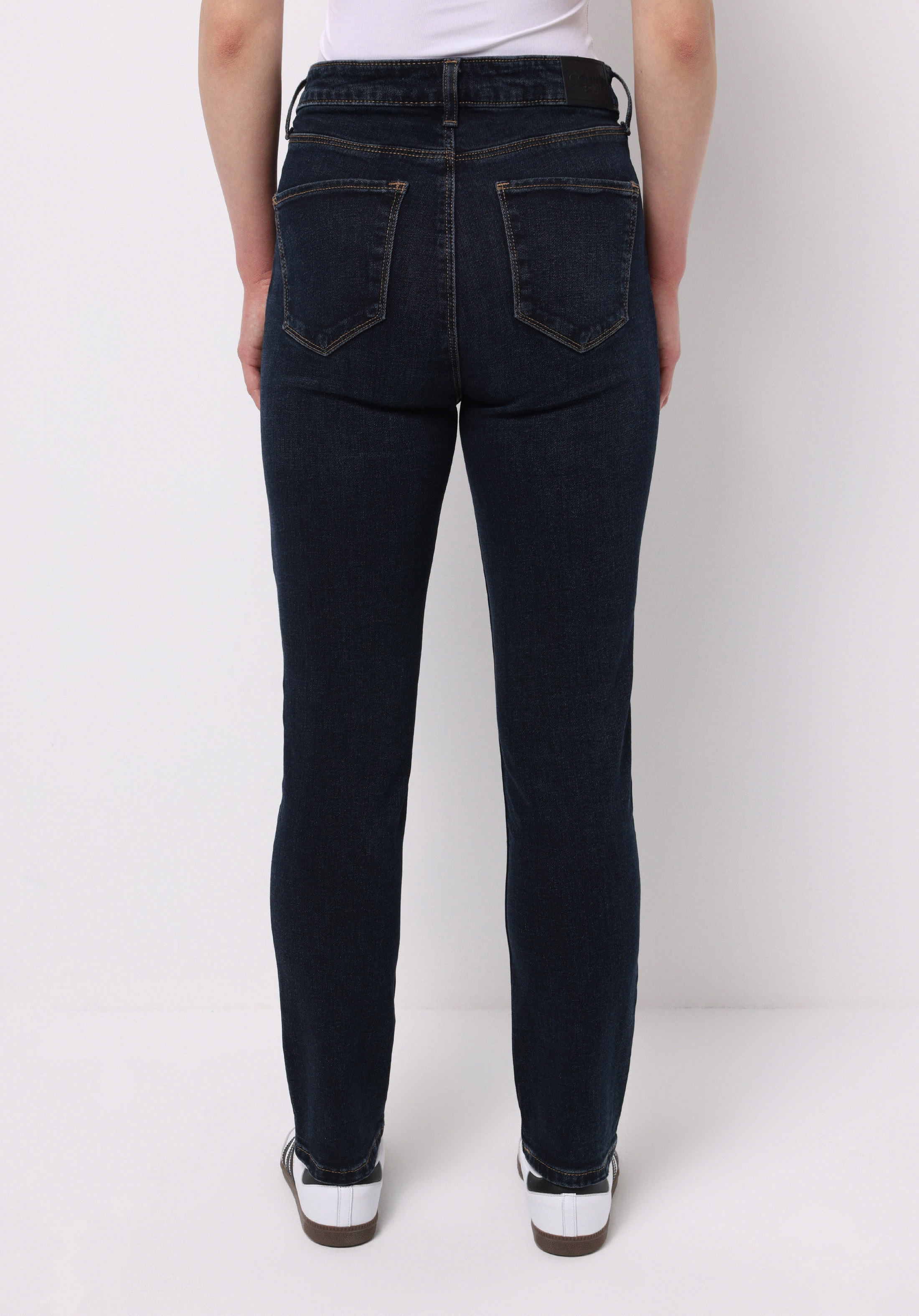 Slim Fit  Dar Paça Kadın Koyu İndigo Jean Pantolon