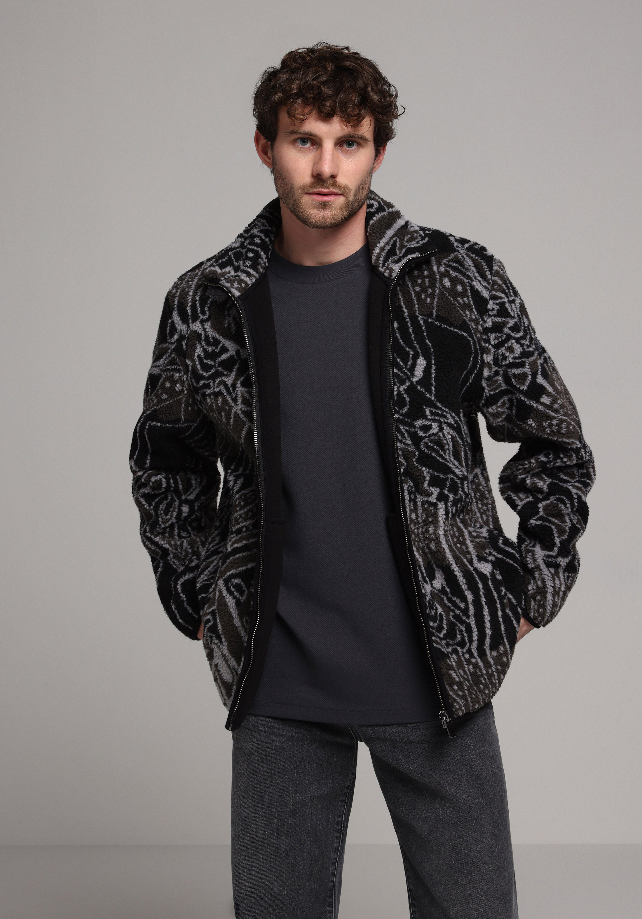 Comfort Fit    Erkek Siyah Ceket