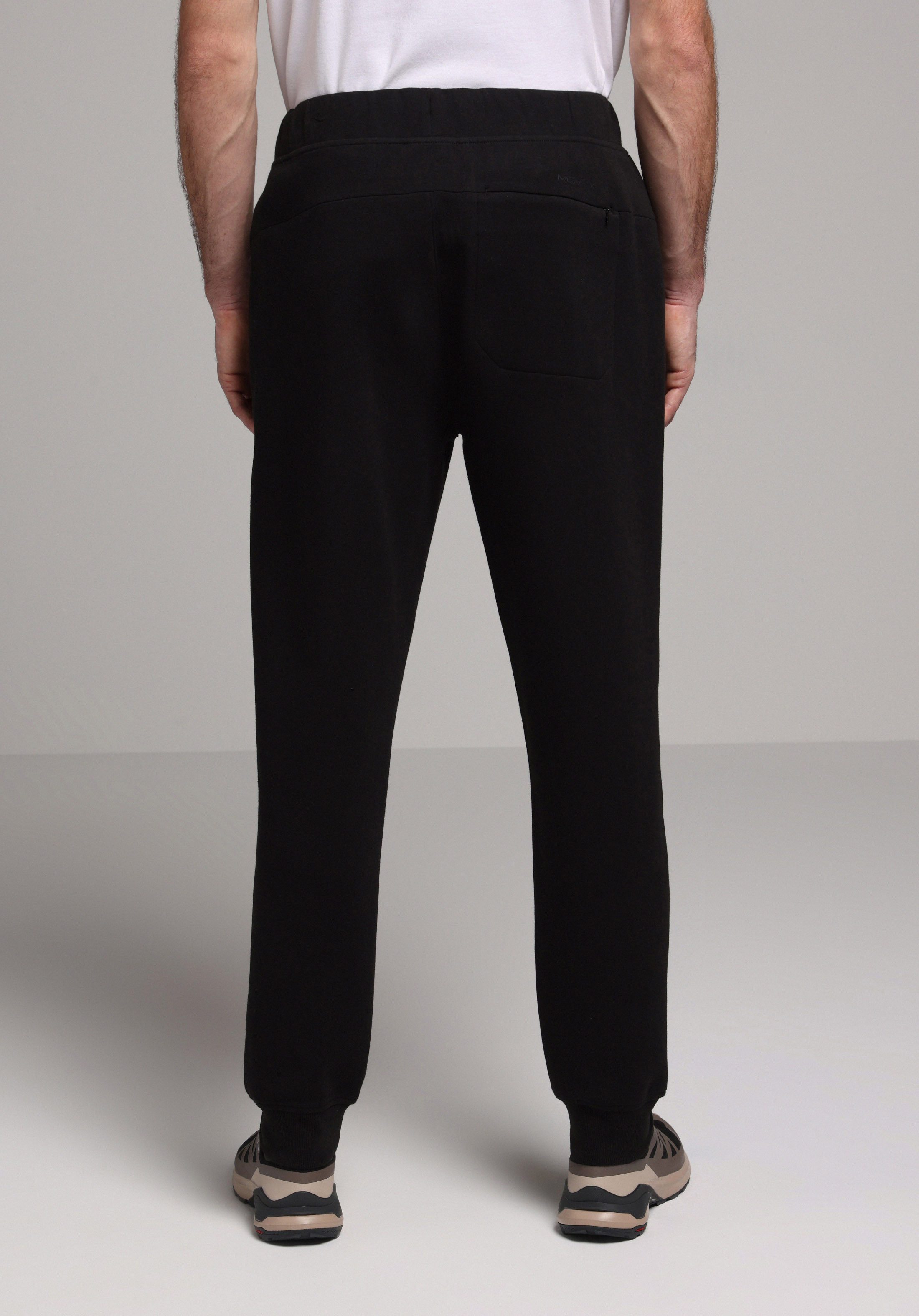 Regular Fit Orta Bel Düz Erkek Siyah Eşofman Altı