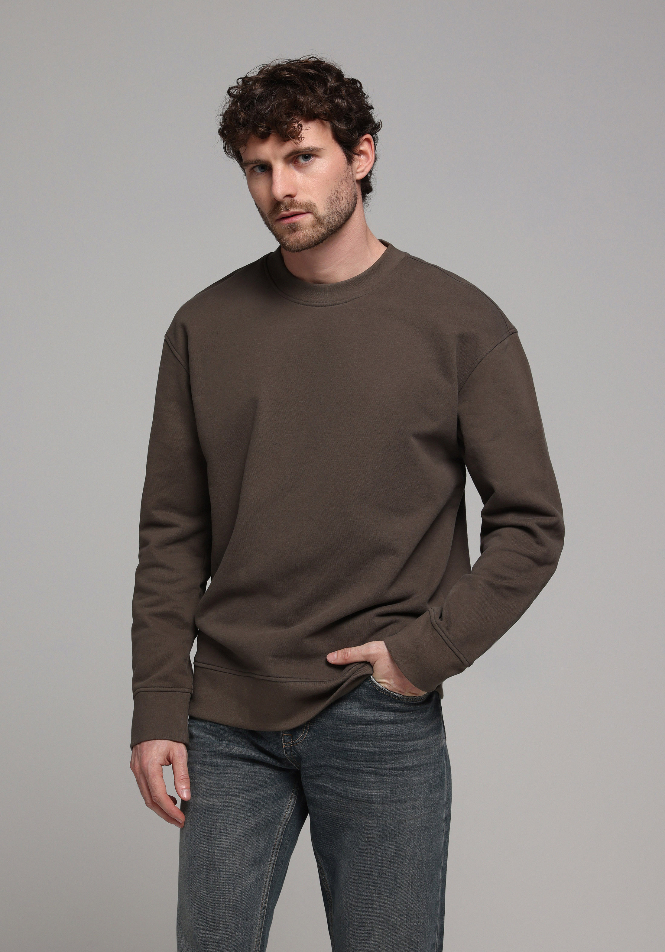 Comfort Fit   Erkek Yeşil Sweatshirt