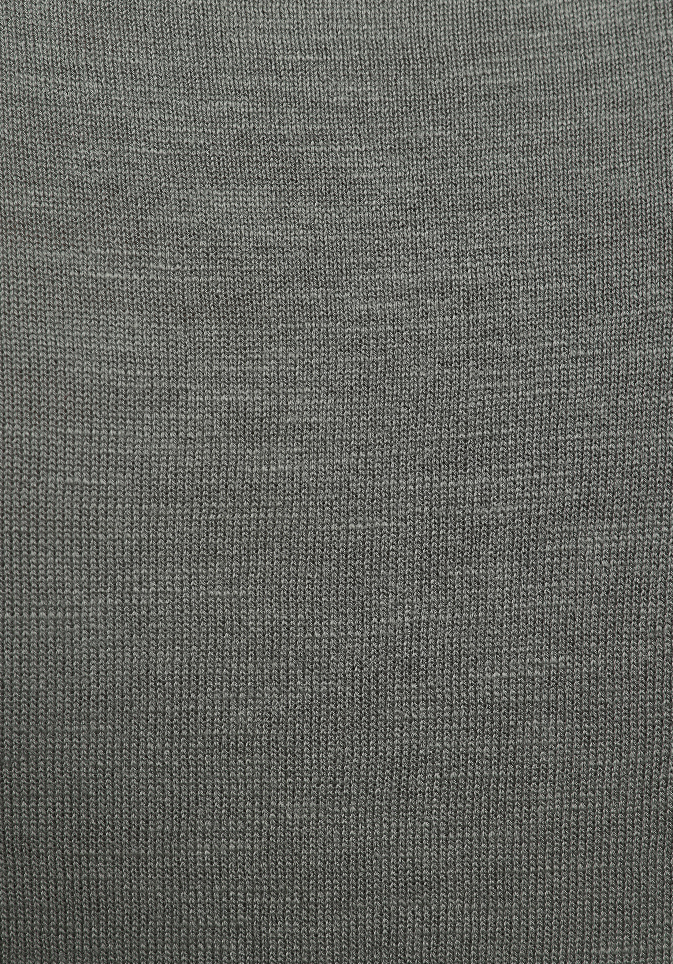 Regular Fit Yuvarlak Yaka Jakarlı Erkek Yeşil Kazak