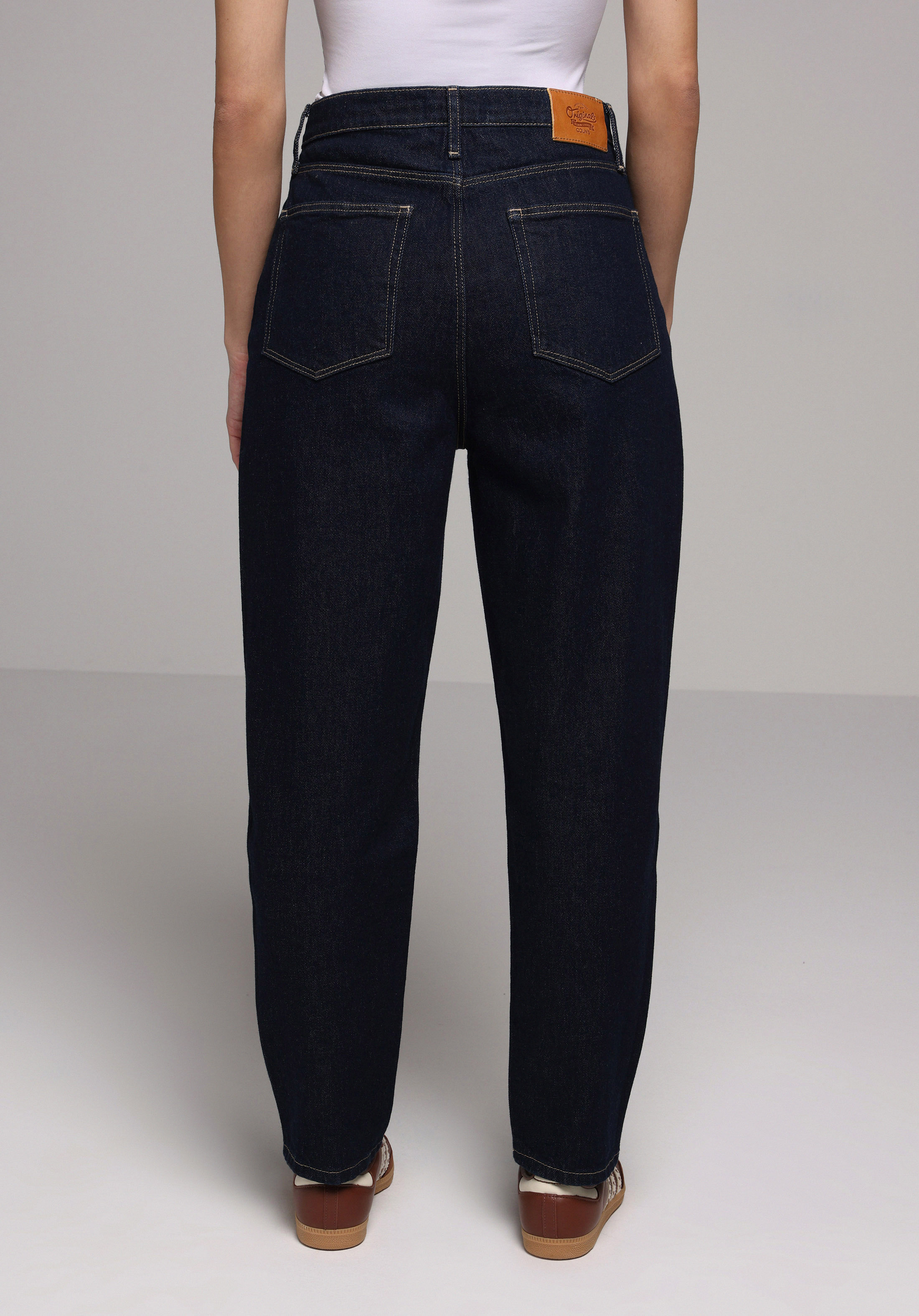 Mom Fit   Kadın Koyu İndigo Jean Pantolon