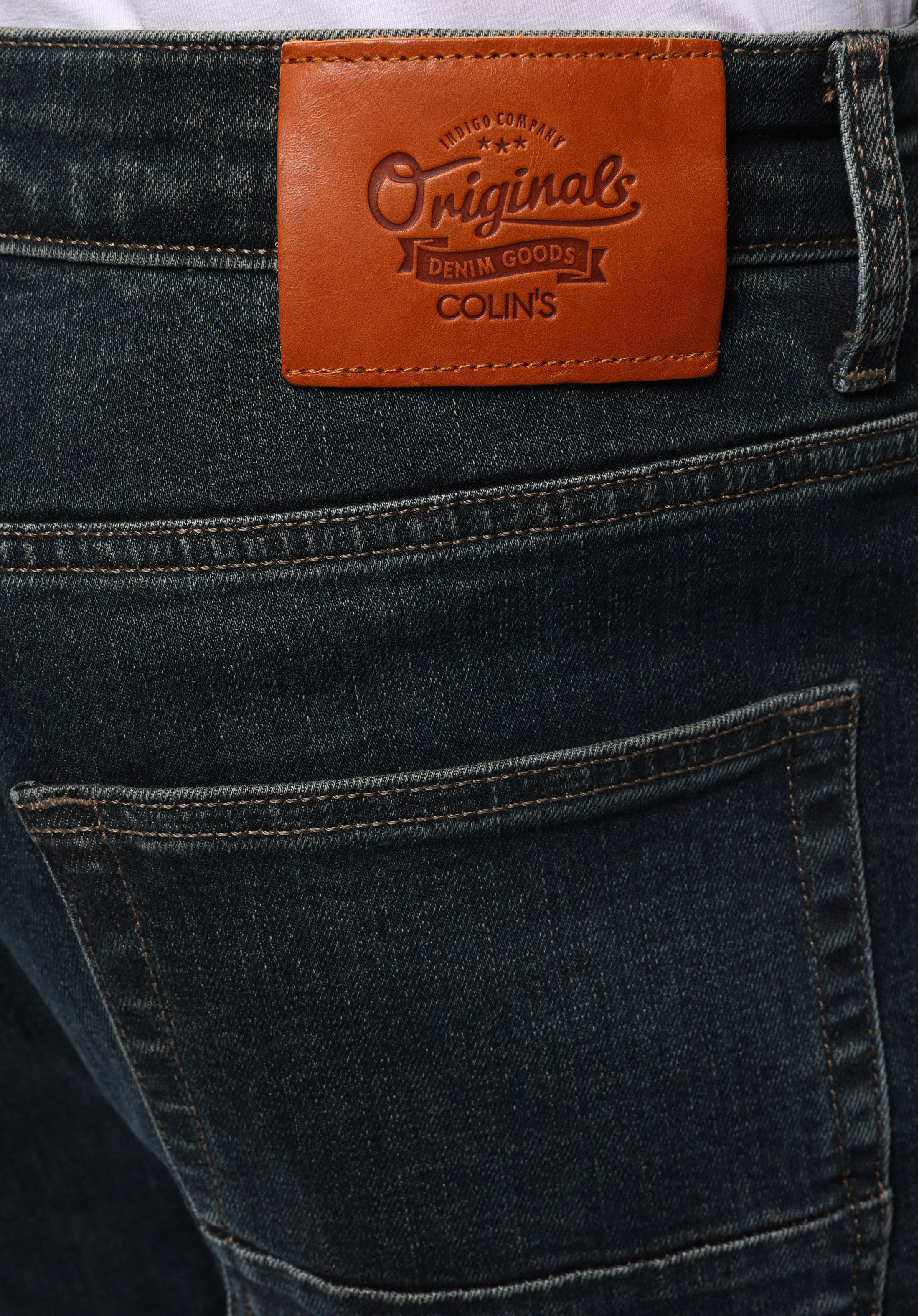 Loose Straight Fit   Erkek Koyu İndigo Jean Pantolon