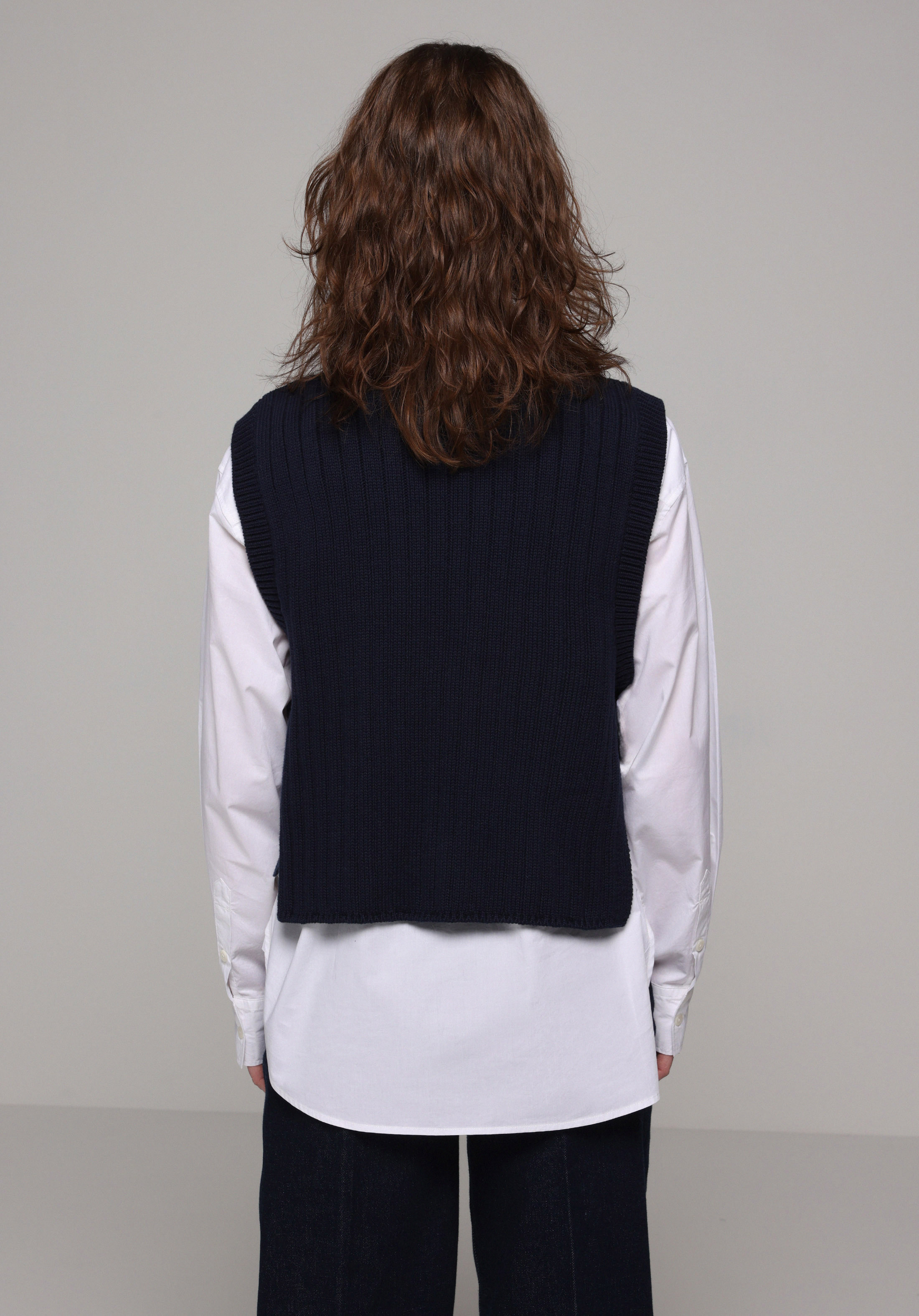 Regular Fit Yuvarlak Yaka Düz Kadın Lacivert Kazak