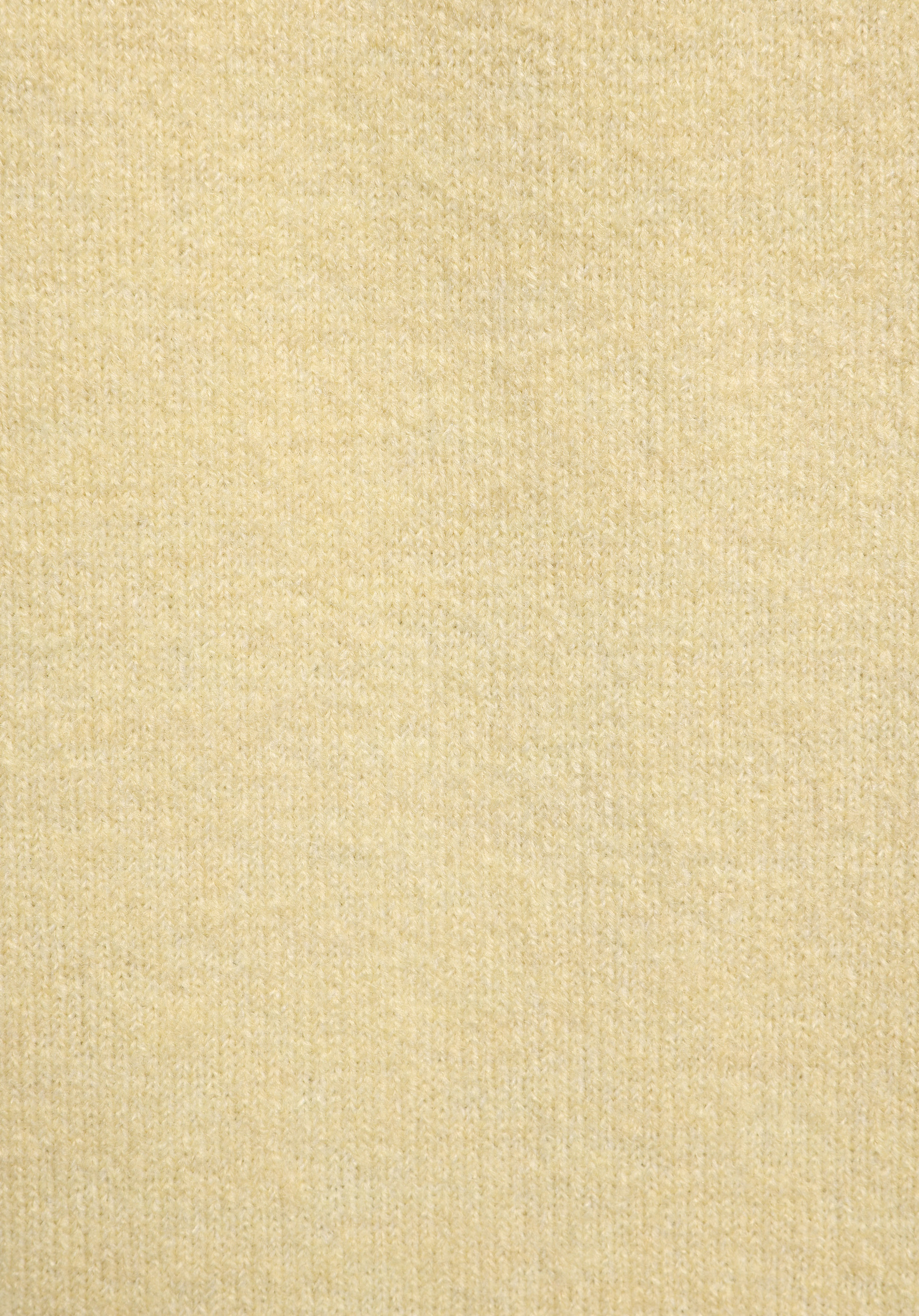 Regular Fit Yuvarlak Yaka Düz Kadın Sari Kazak