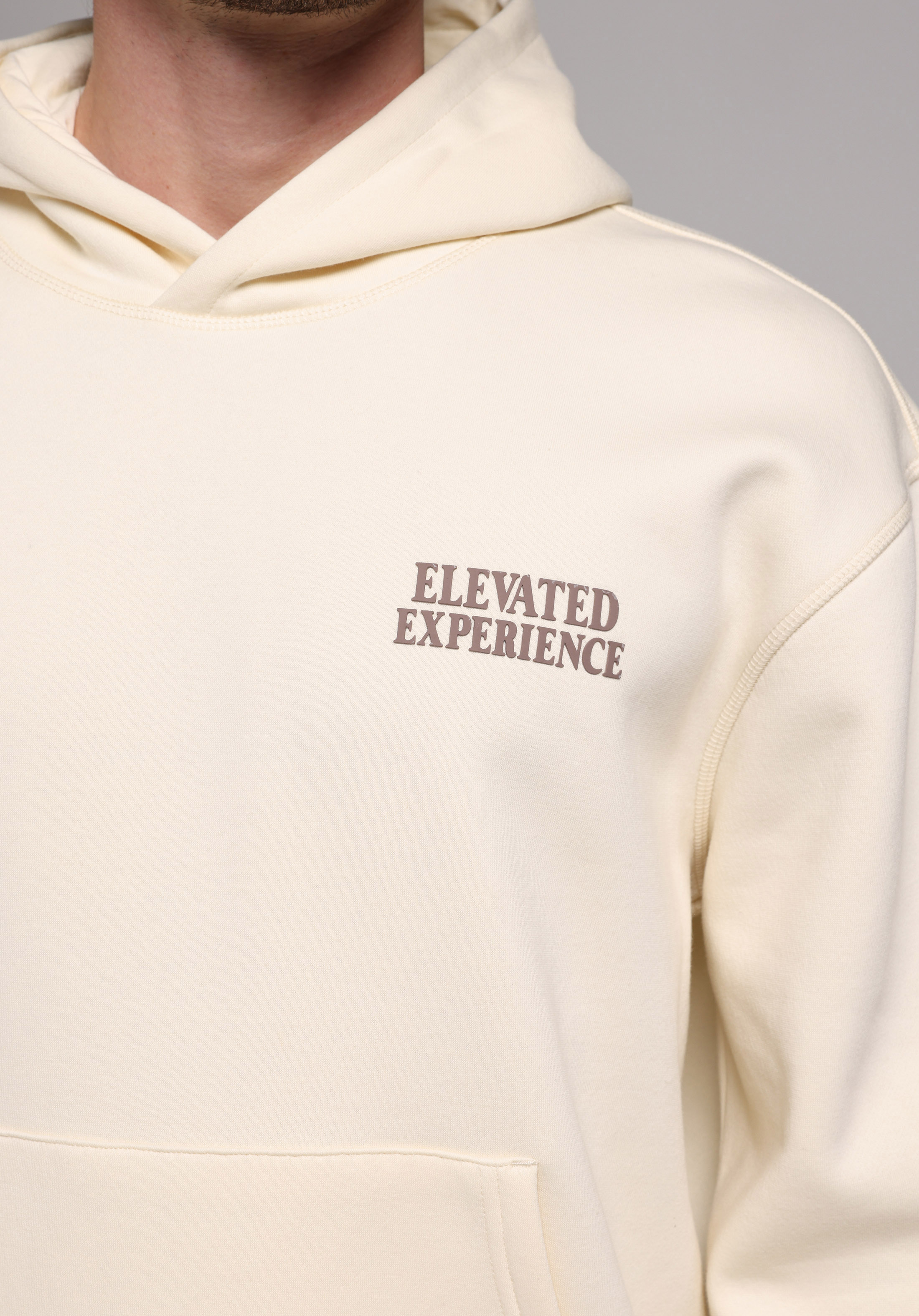 Comfort Fit   Erkek Ekru Sweatshirt