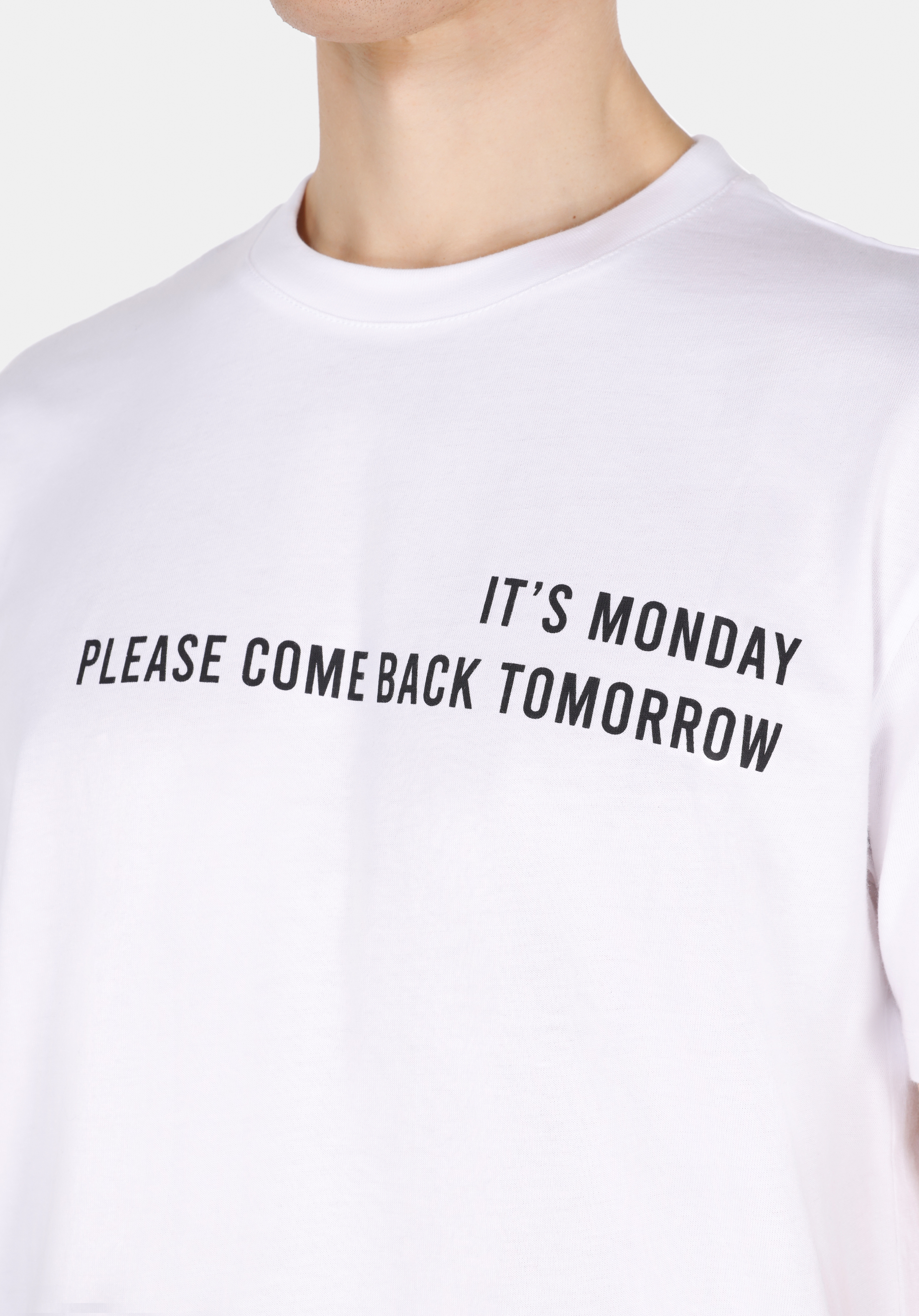 Comfort Fit Yuvarlak Yaka Düz Erkek Beyaz Kısa Kol Tişört