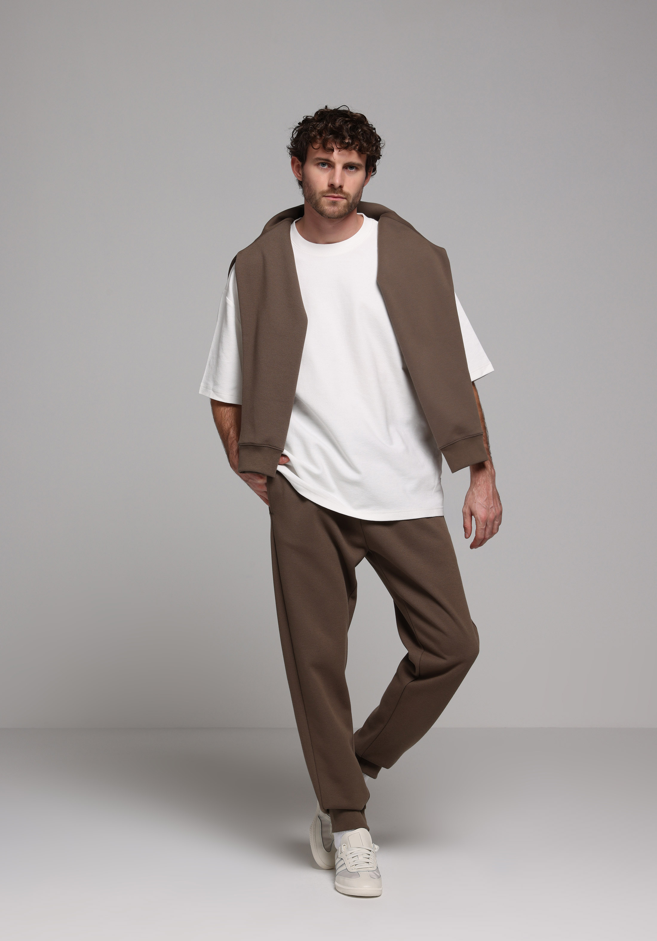 Regular Fit Orta Bel Düz Erkek Gri Eşofman Altı