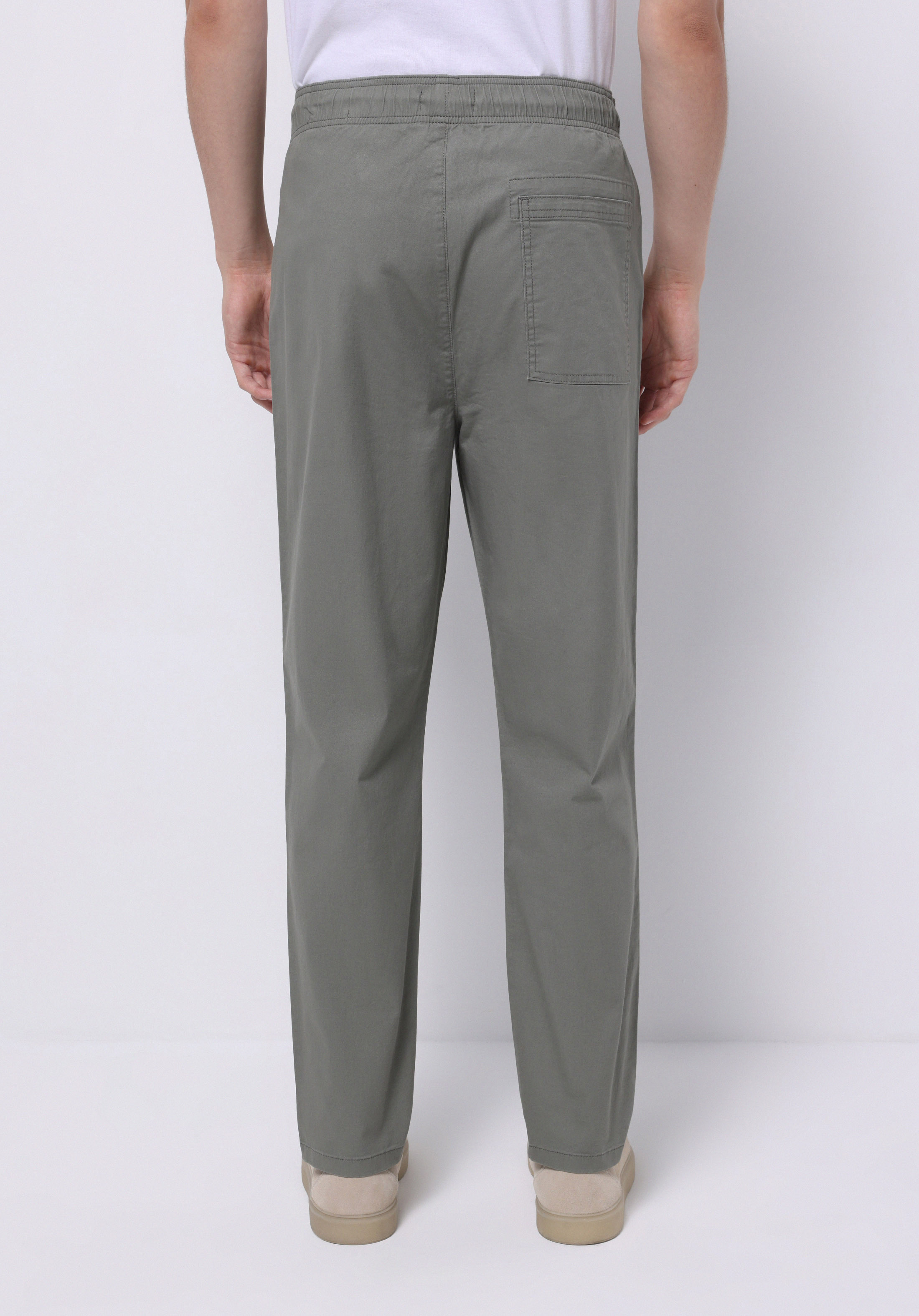 Comfort Fit Orta Bel Uzun Paça Erkek Yeşil  Pantolon