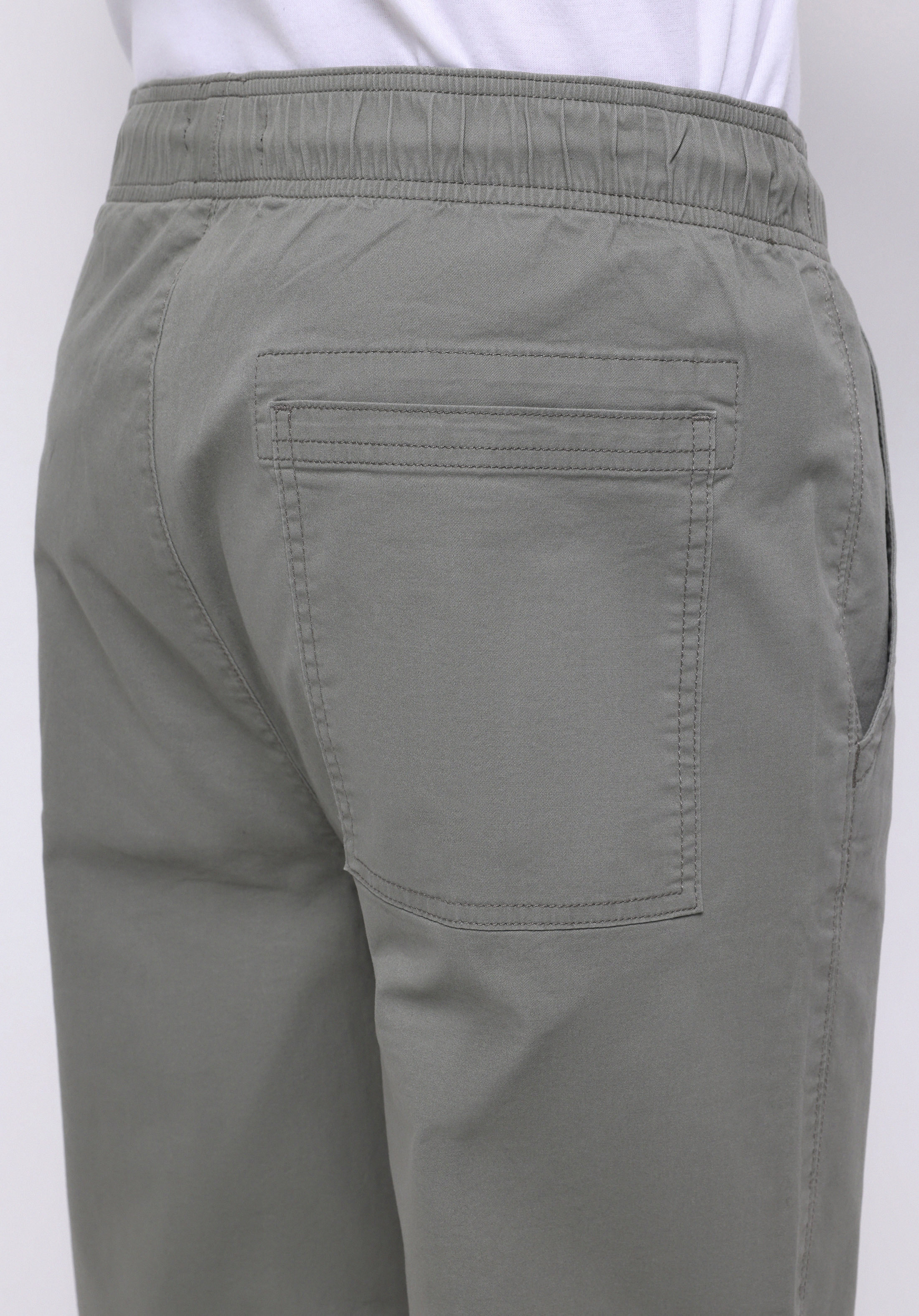 Comfort Fit Orta Bel Uzun Paça Erkek Yeşil  Pantolon