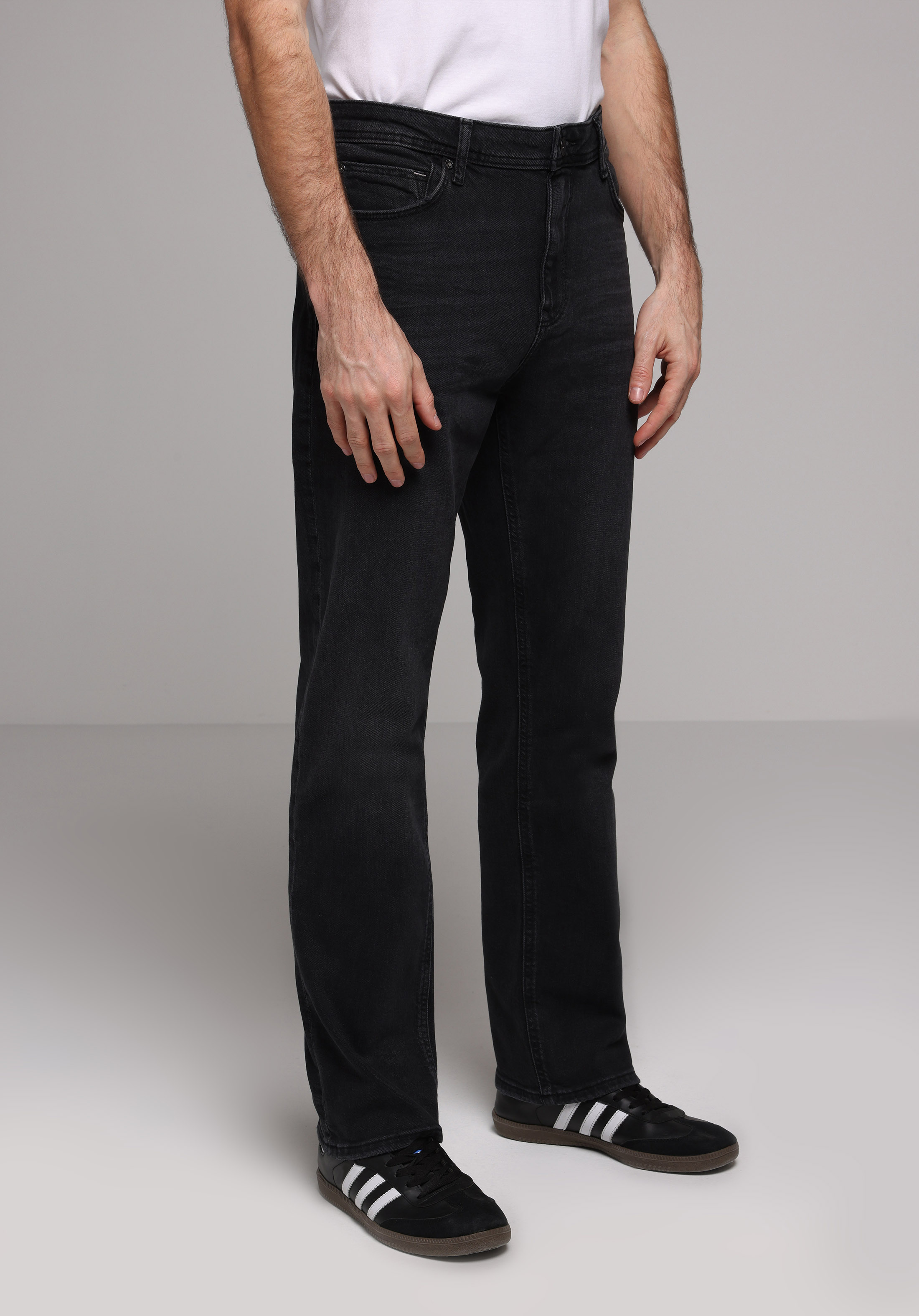 Regular Fit   Erkek Siyah Jean Pantolon