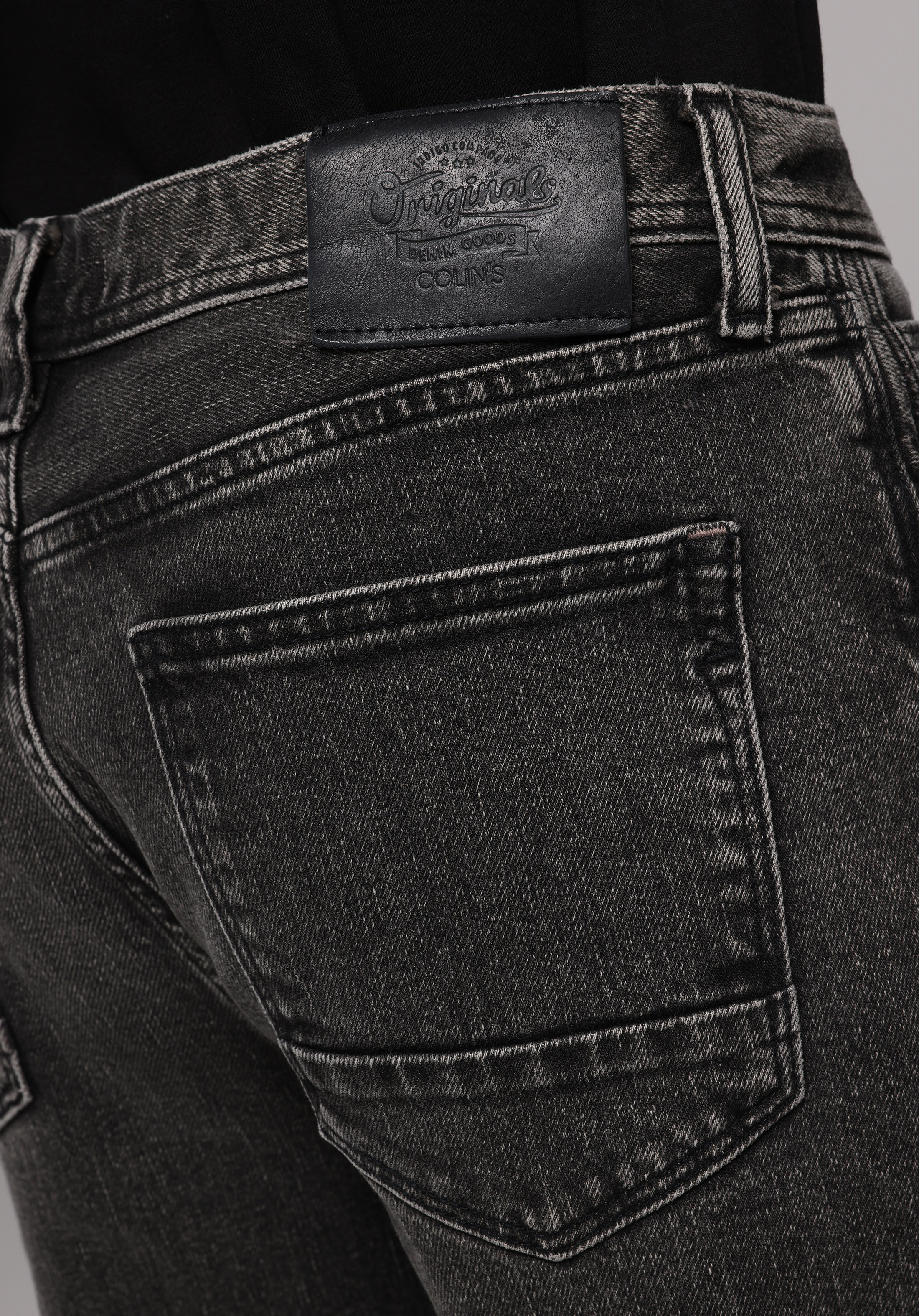 Loose Tapered Fit   Erkek Siyah Jean Pantolon